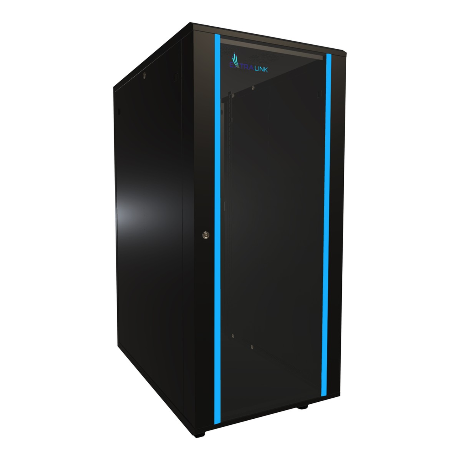 Extralink 27U Rack 600x1000mm Black Standing Cabinet