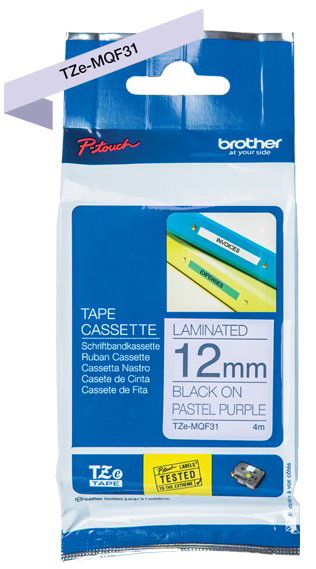 Brother TZE-MQF31 label-making tape Black