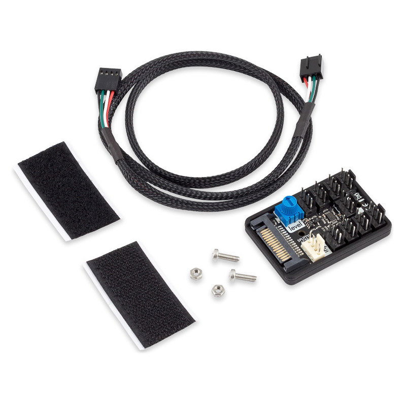aqua computer SPLITTY9 ACTIVE - aktiver Splitter for bis zu 9 PWM-fan