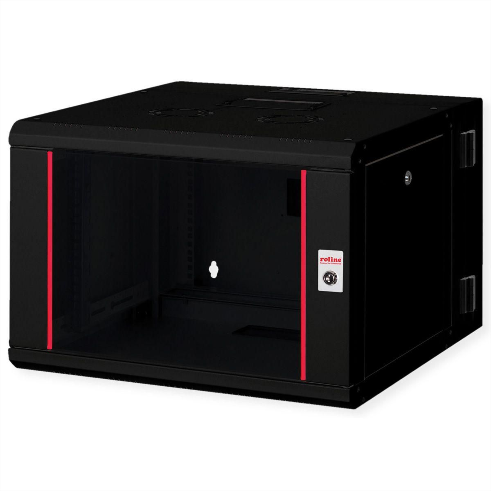 Roline 26.21.0180 19-inch Wall Mount Enclosure (W X H X D) 600 X 418 X 600 Mm Black