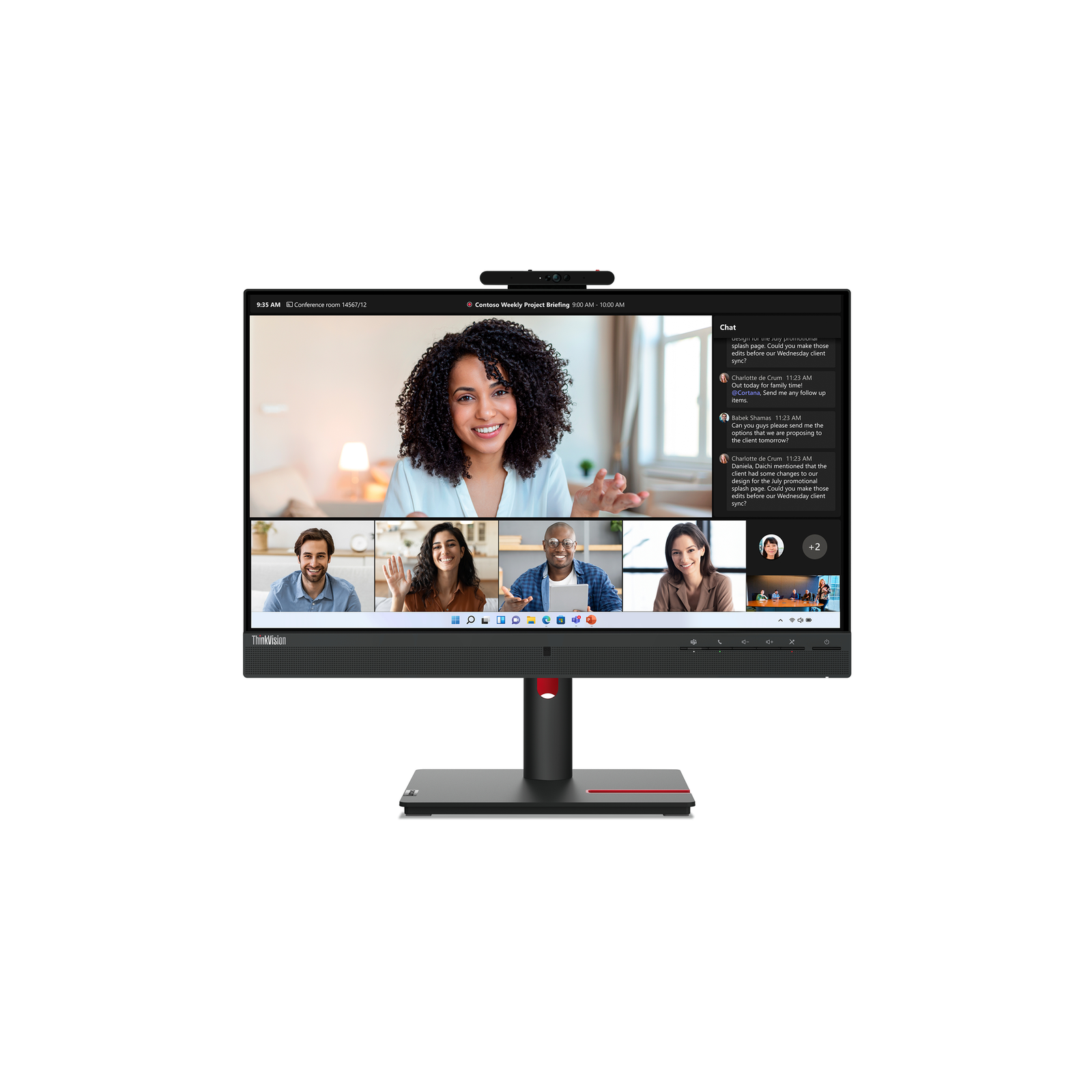Lenovo LED-Monitor ThinkVision T24mv-30 Full HD IPS 24 Inch