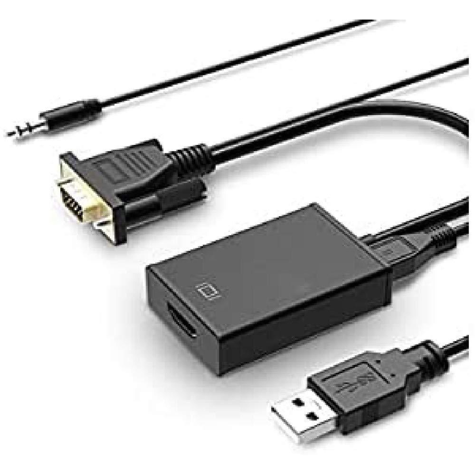 Gembird A-VGA-HDMI-01 HDMI 19 Pin Black Cable Interfaceadapter (A-VGA-HDMI-01)