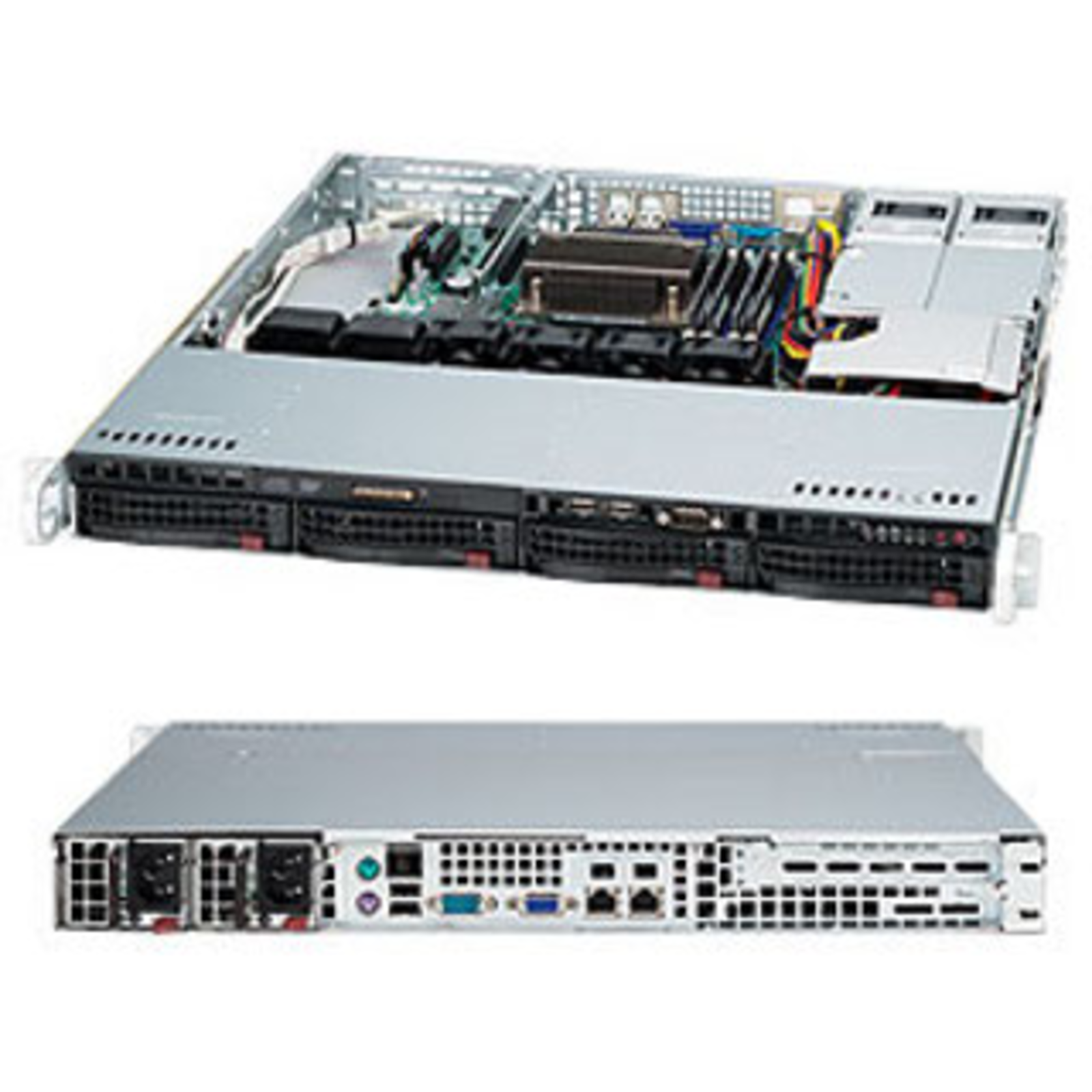 Supermicro CSE813MFTQC-R407CB Rack (1U)