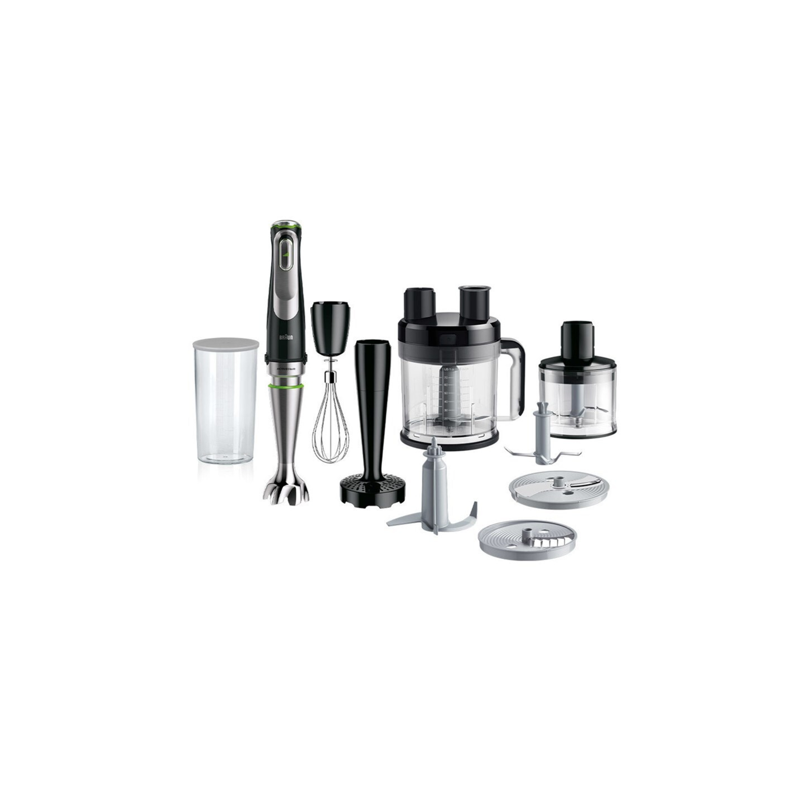 Braun MultiQuick 9 MQ 9187XLI 0.6 L Immersion blender 1200 W Black, Stainless steel