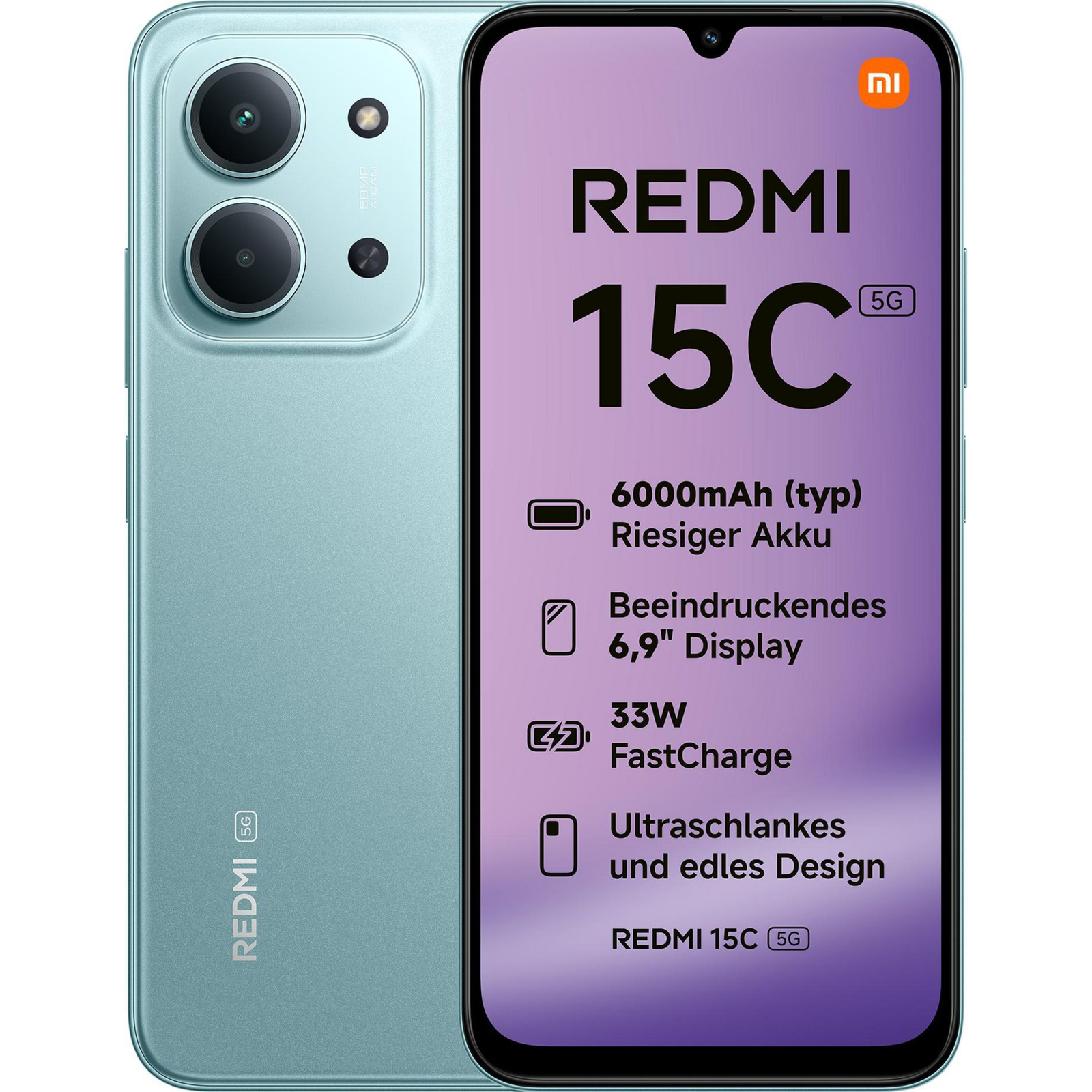 Xiaomi Redmi 15C 5G 4GB/128GB 120 Hz Green
