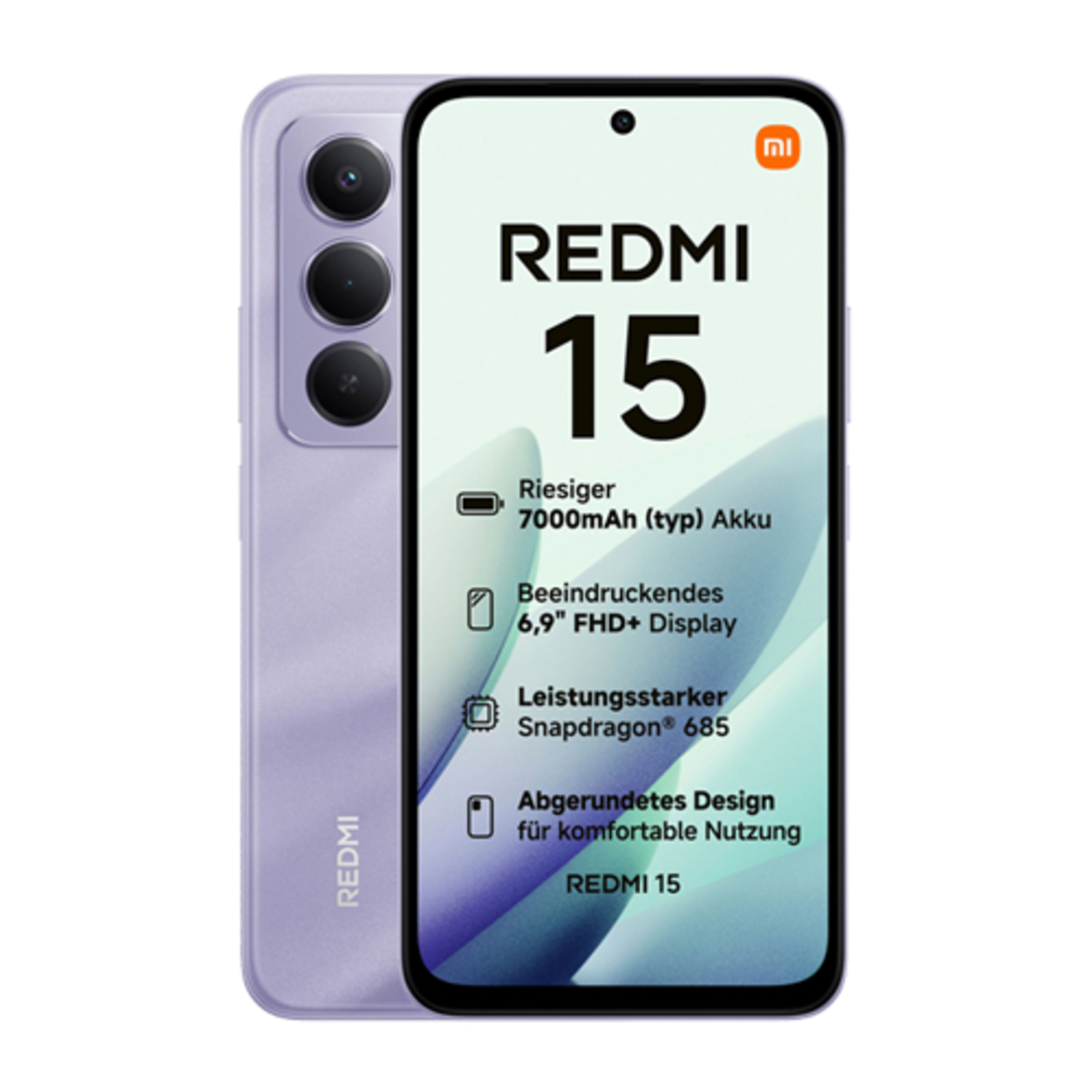 Xiaomi Redmi Note 15 5G 256GB Mobile Phone Mist Purple HyperOS 8 GB