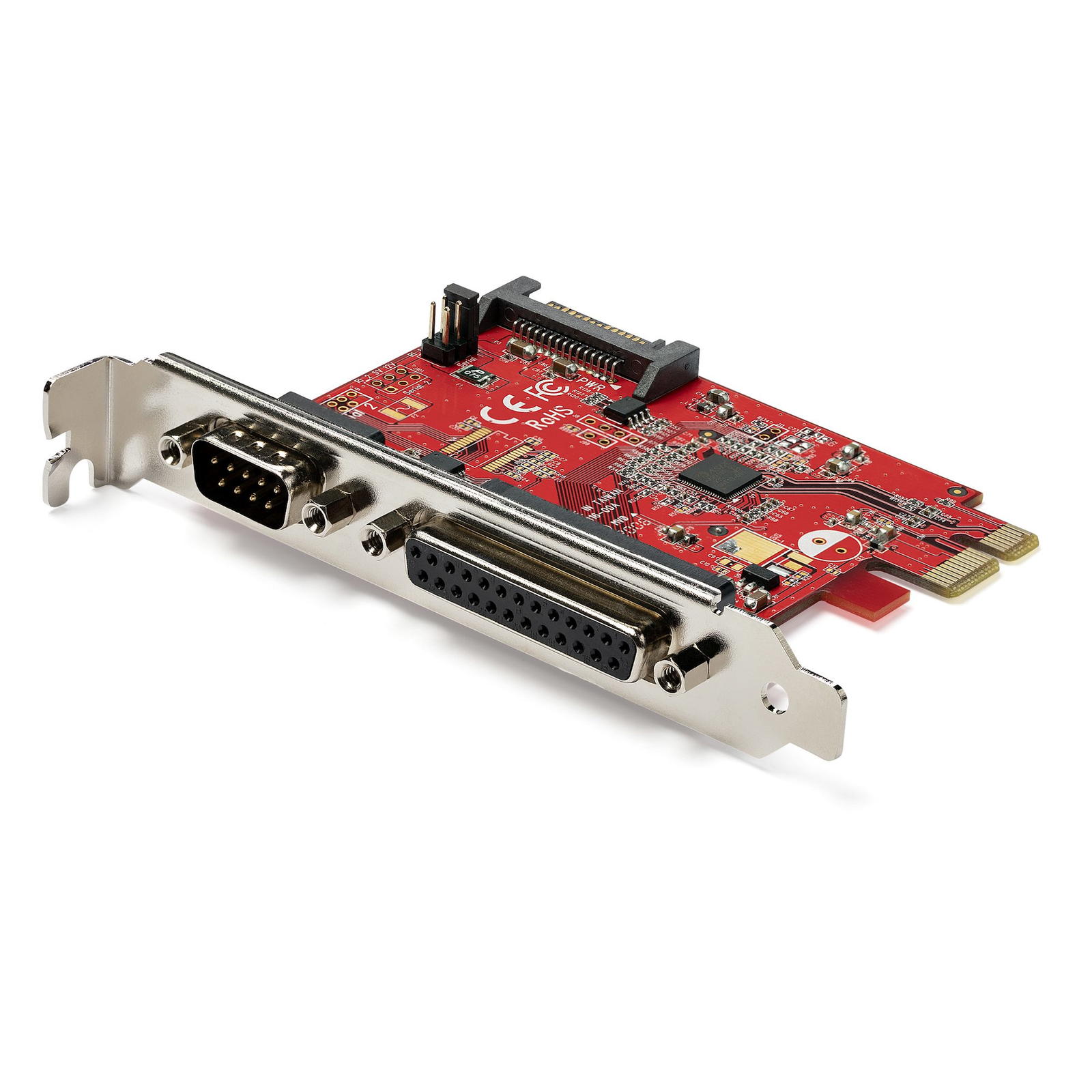 StarTech.com PEX1S1P950 PCIe Parallel Serial PCIe 2.0 RS-232 Red