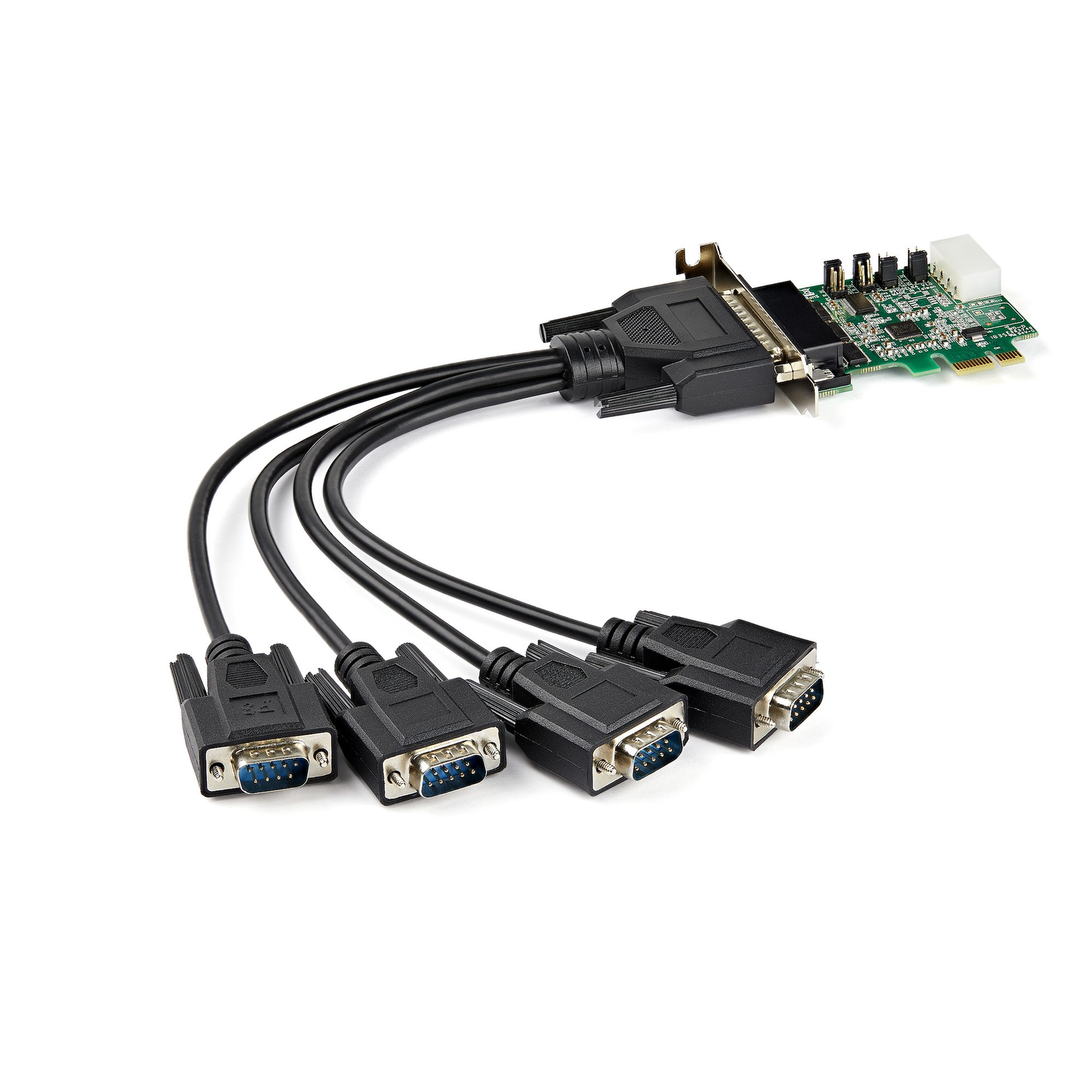 StarTech 4-port Serial PCI Express RS232 Adapter Card PCIe Host Controller