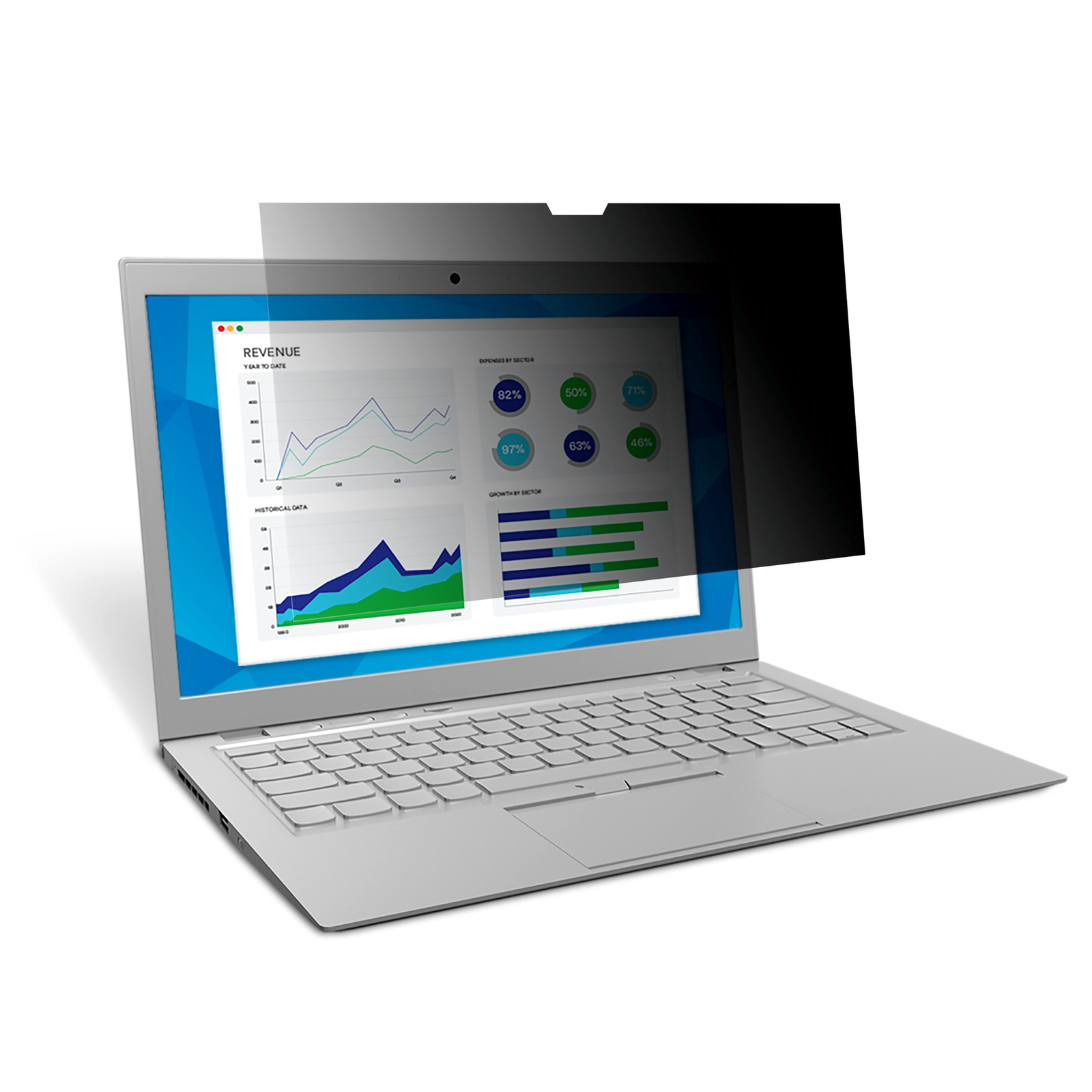 3M Vikuiti Privacy Filter Notebook Privacy Filter 33.8 Cm Wide (13.3 Wide) Glossy (BS33.8W9)