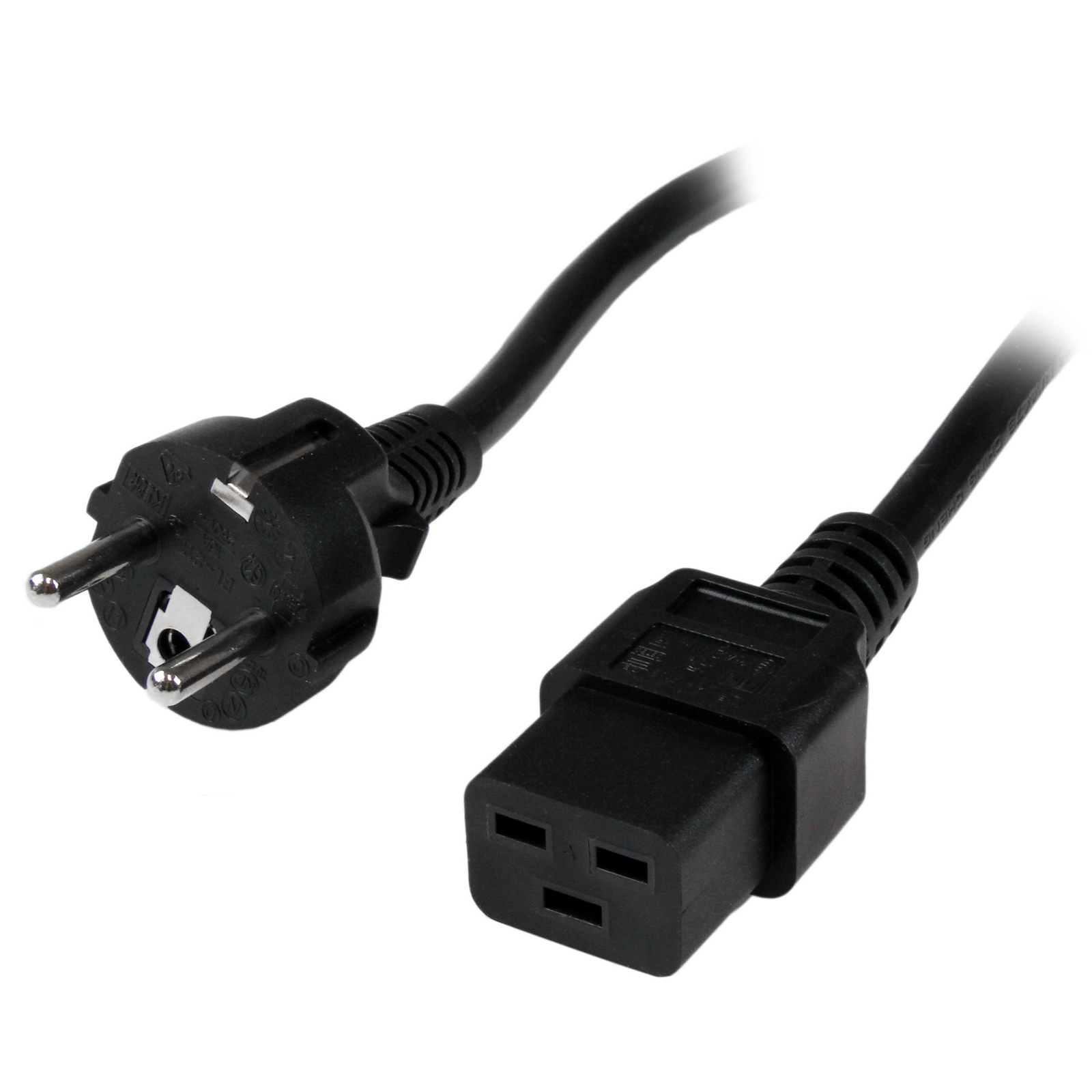 StarTech.com 2M AC Power CORD SCHUKO to C19