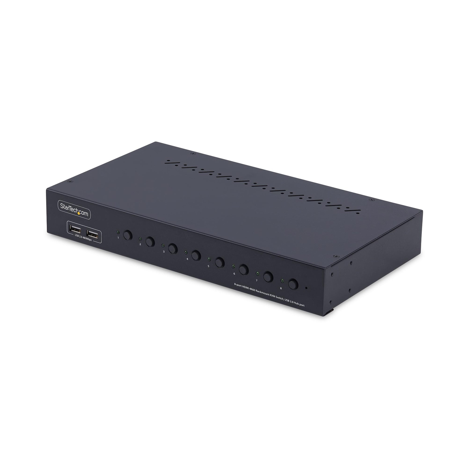 StarTech 8-Port HDMI KVM Switch W/1U Rack Mount Kit 4K 60Hz