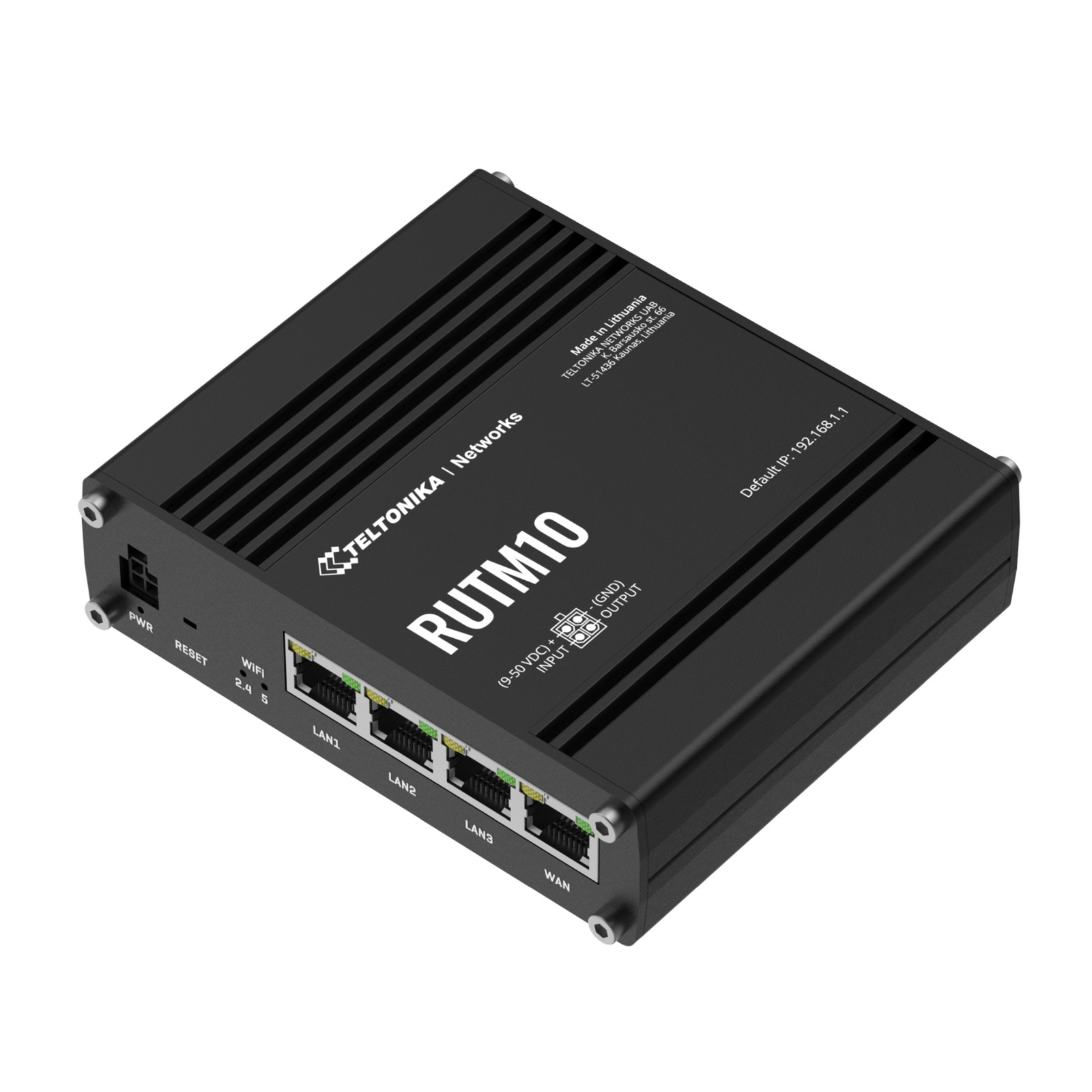 Teltonika RUTM10 Wi-Fi 5 (802.11ac) Dual-band (2.4 GHz/5 GHz) Ethernet/LAN Black in
