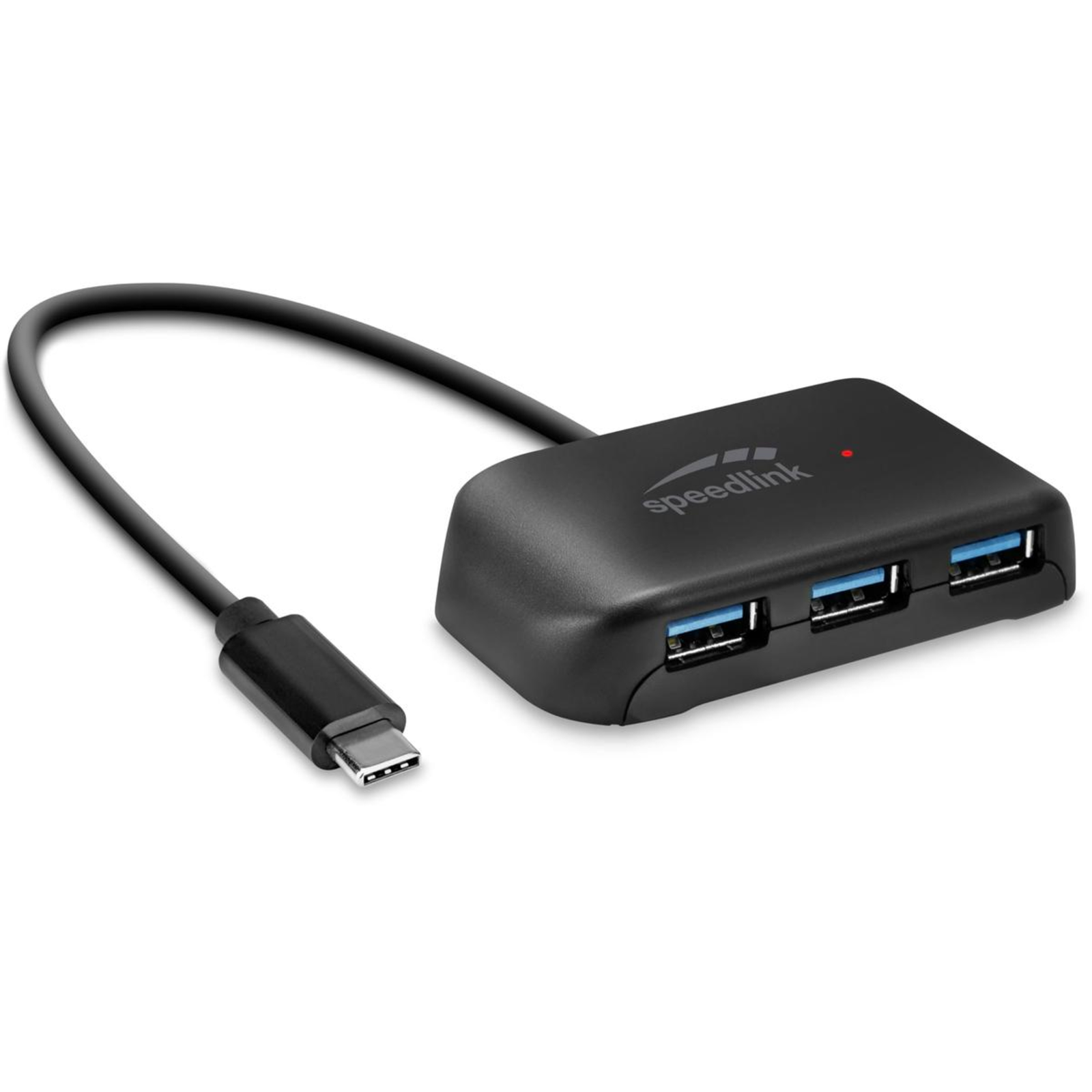 Speedlink SNAPPY EVO USB Hub 4-port Type-C to USB 3.0 USB 3.1 Gen 1 USB 3.2 Gen 1 (5 Gbit-s) Black