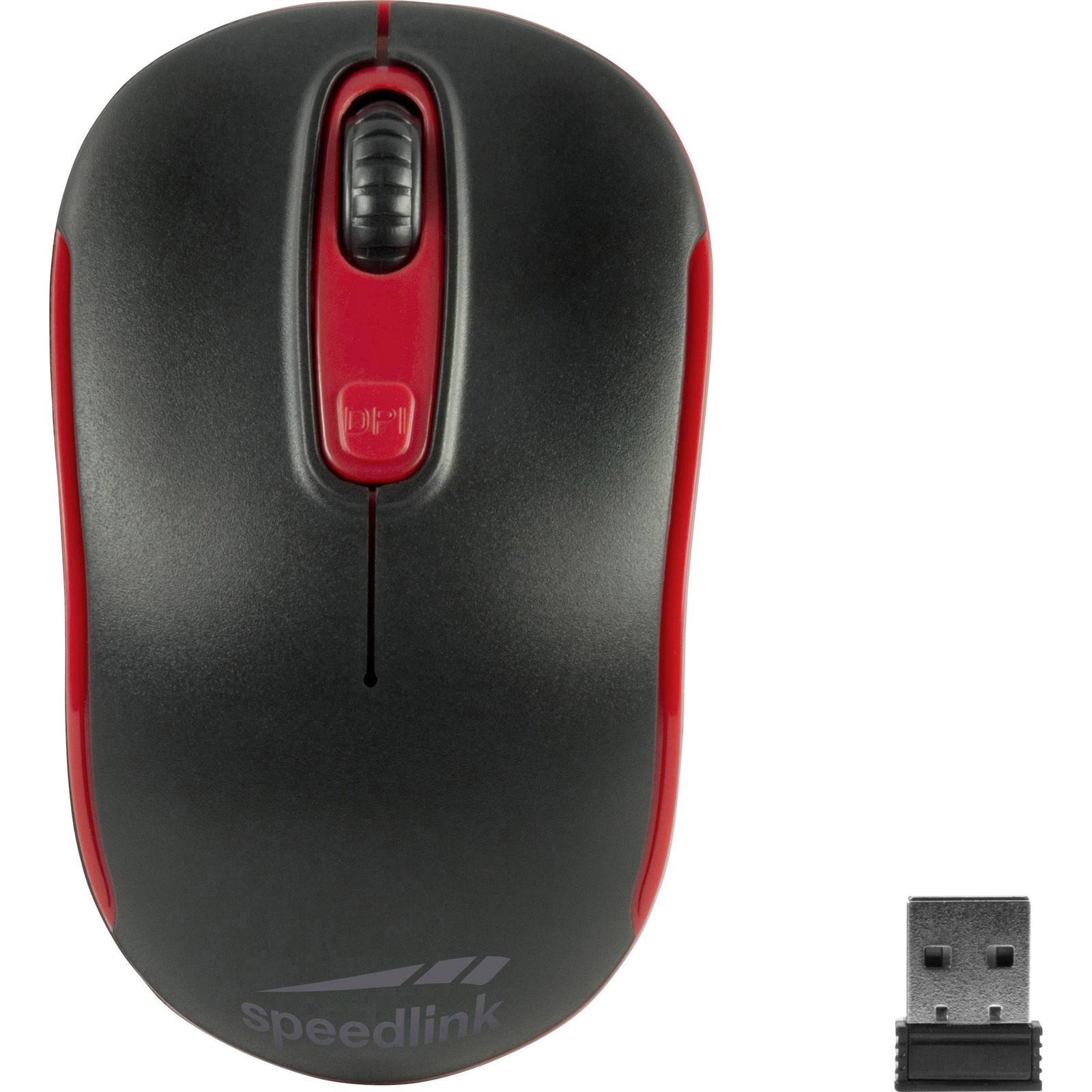 SpeedLink CEPTICA Mouse Wireless Optical Black Red 3 Buttons 1600 Dpi