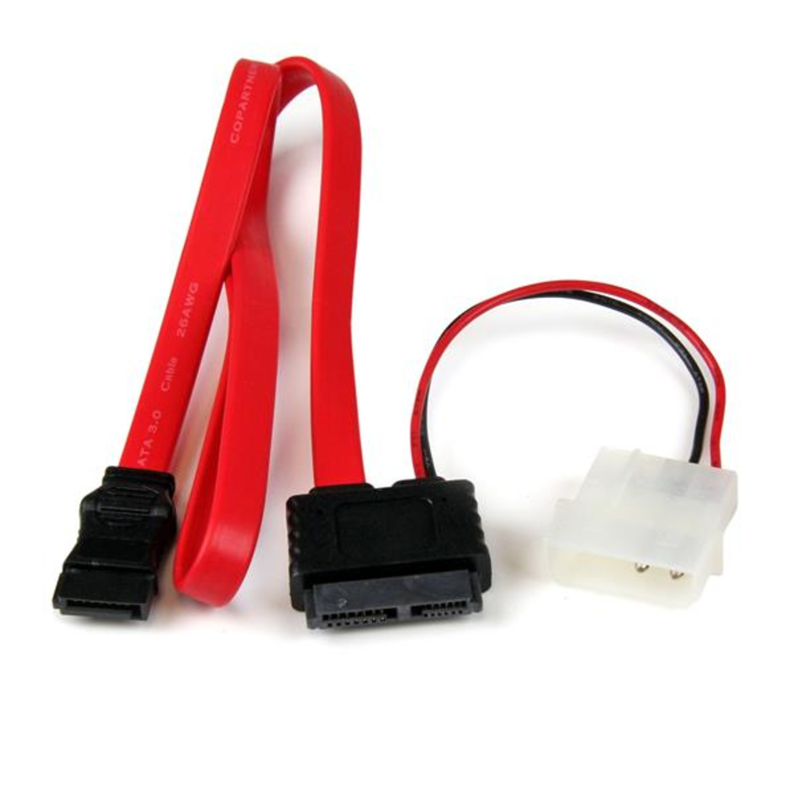 StarTech 91cm Slimline SATA to SATALP4 Power Cable Adapter Combo Serial ATA 150/300/600 W