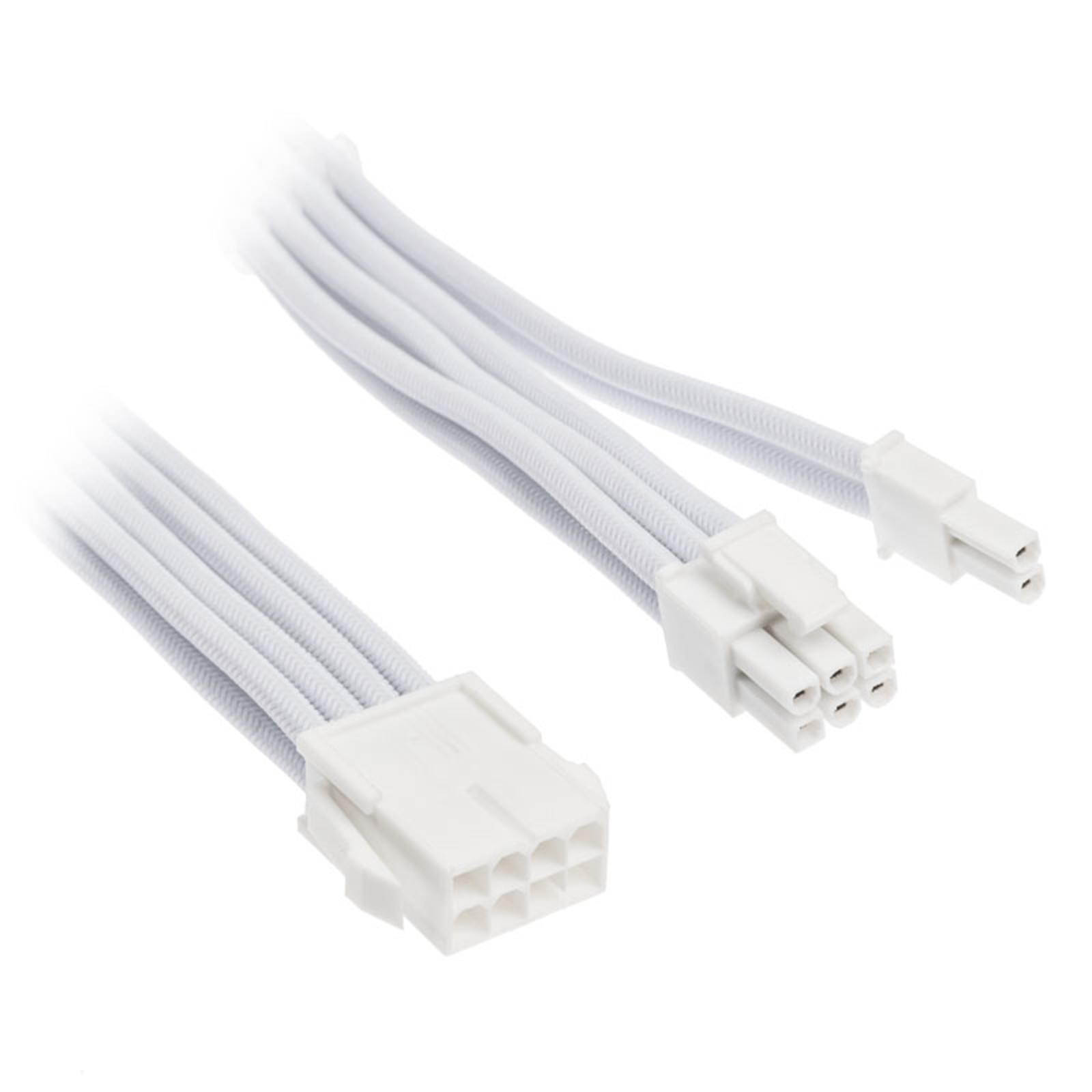 SilverStone 8-pin PCIe to 6+2-pin PCIe Extension 250mm White