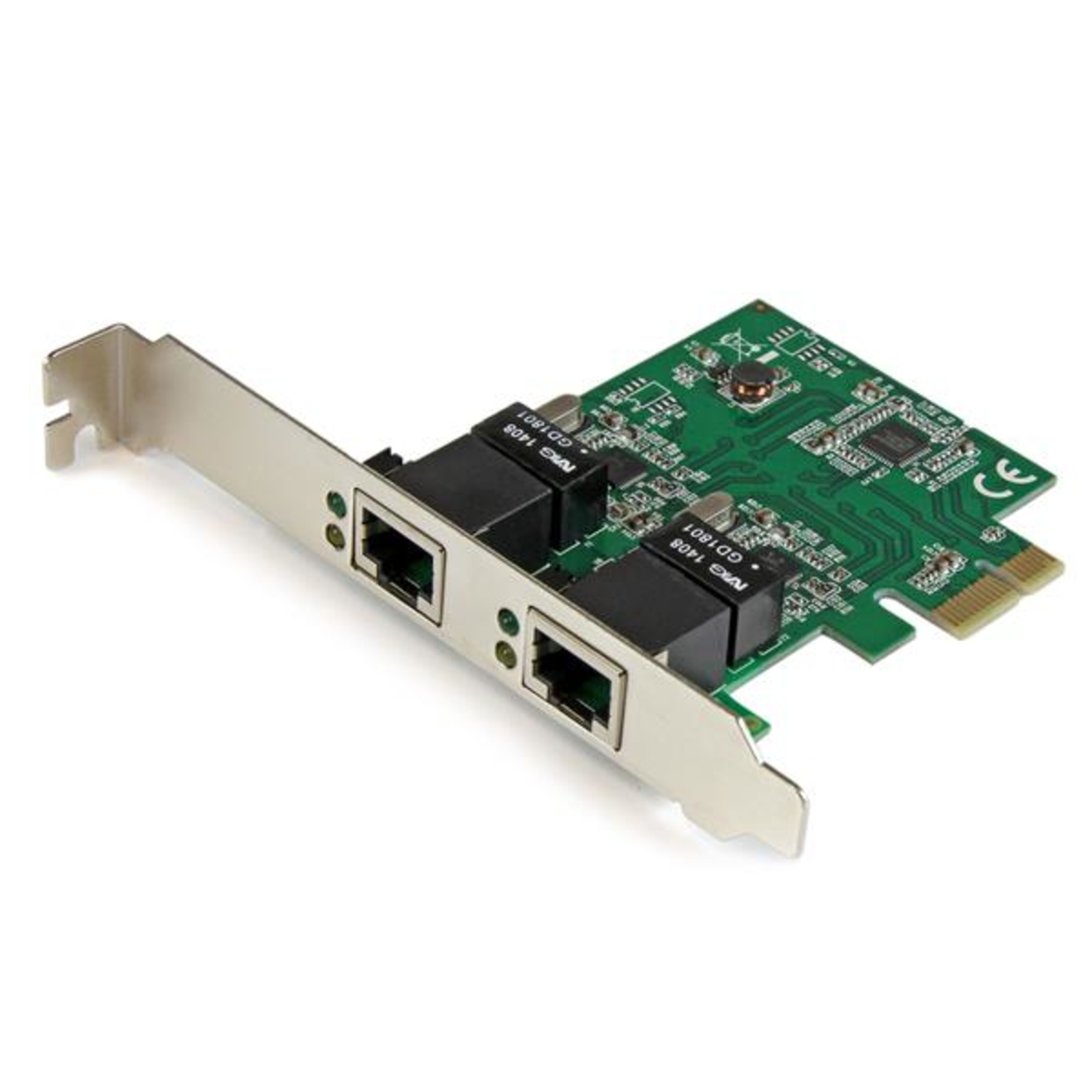 StarTech.com 2 Port Low Profile PCI Express Gigabit Ethernet Network Card PCIe Server Adapter