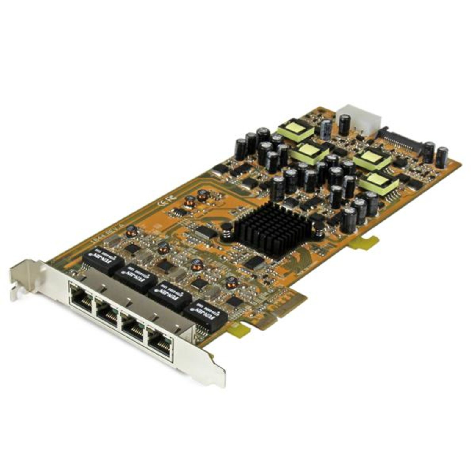 StarTech.com 4 Port Gigabit PoE PCI Express Network Interface Card PSE PoE PCIe NIC