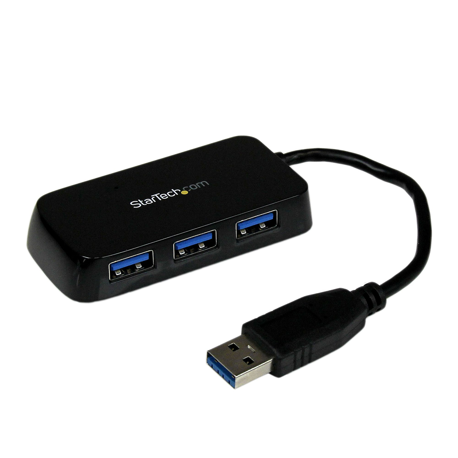 StarTech.com 4 Port USB 3.0 SuperSpeed Mini Hub -5Gbps Black USB 3.2 Gen 1 3.1 Gen 1 Type-A