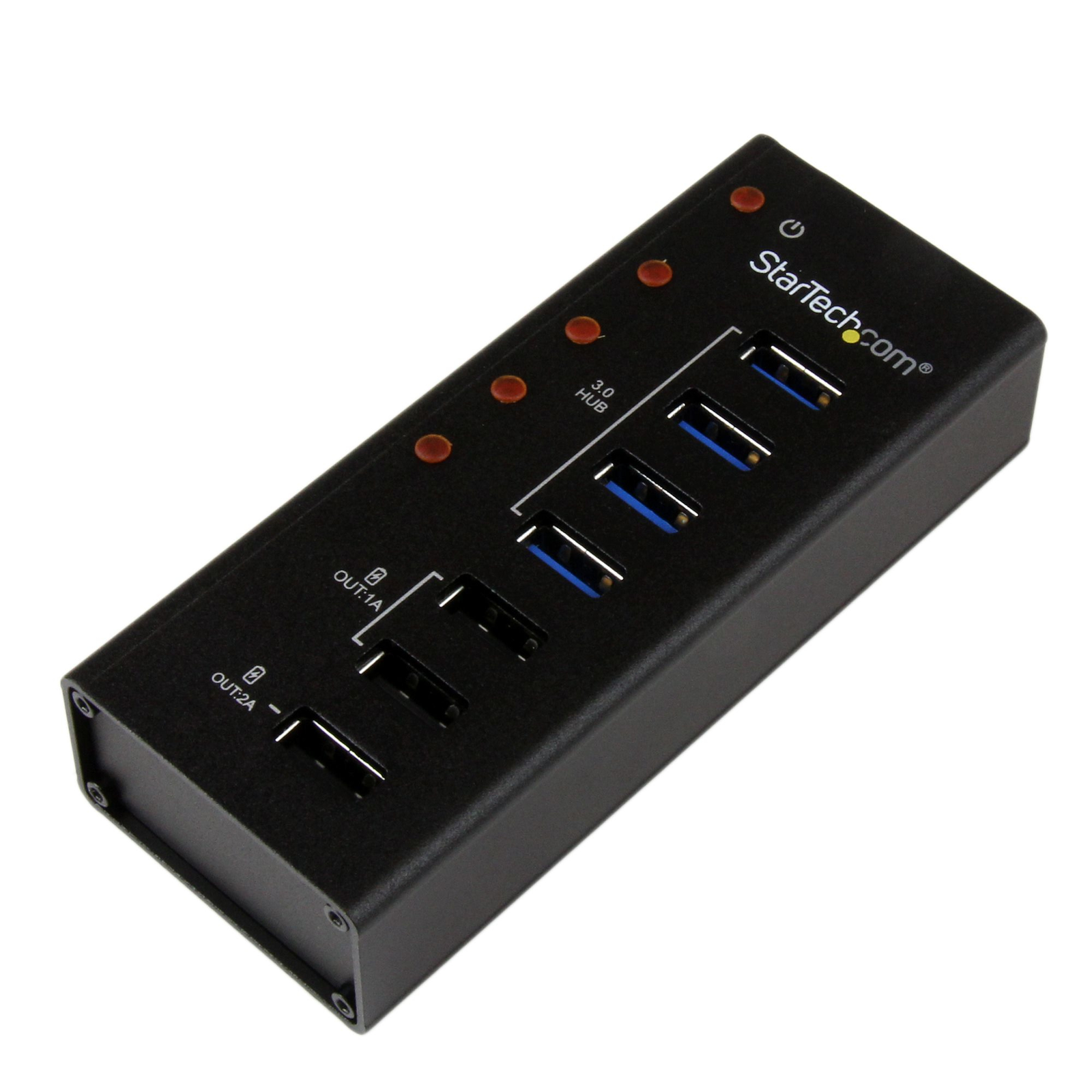 StarTech.com 4 Port USB 3.0 Hub Plus 3 Charging Ports 2x 1A And 1x 2A 5Gbps