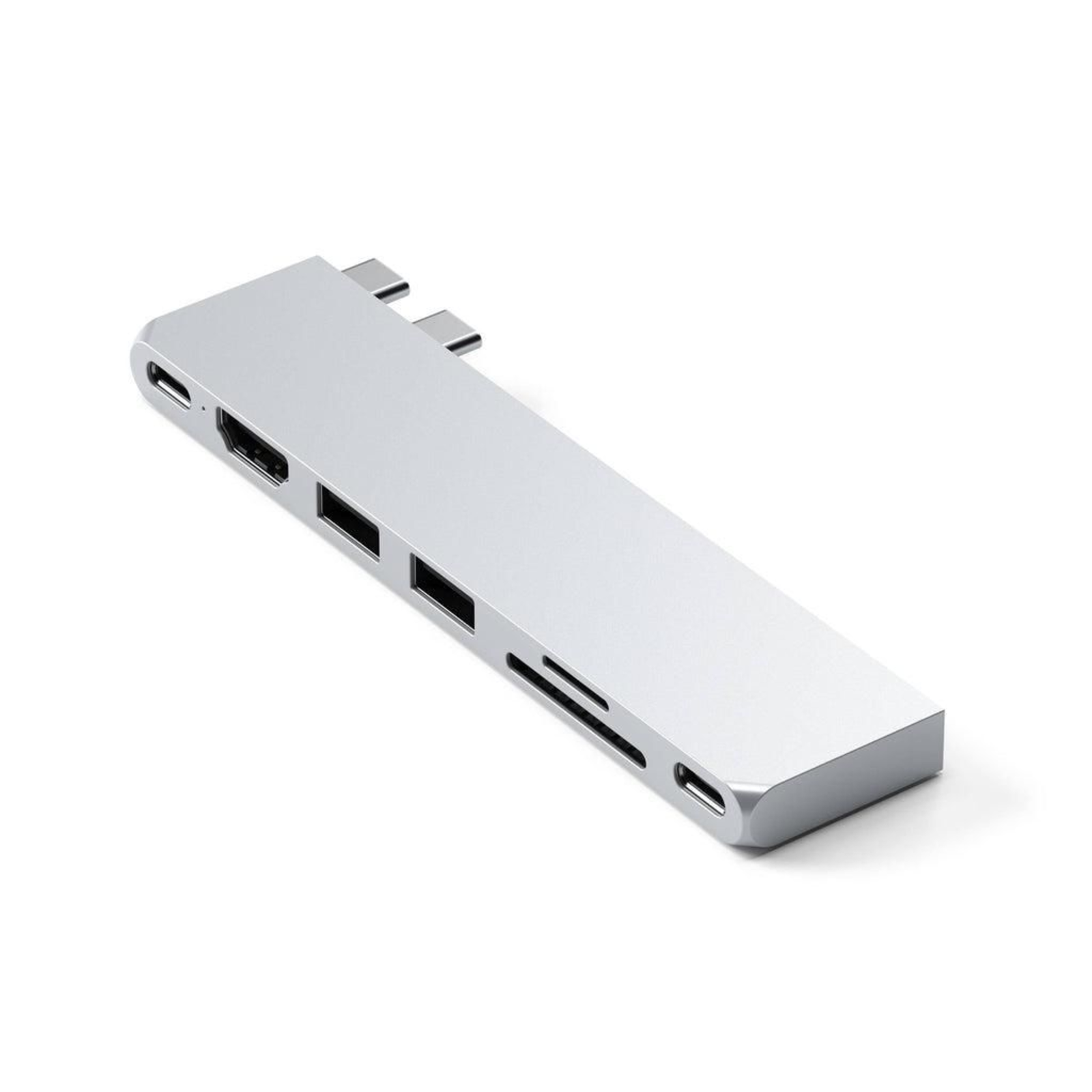 Satechi USB-C Pro Hub Slim Adapter Silver ST-HUCPHSS