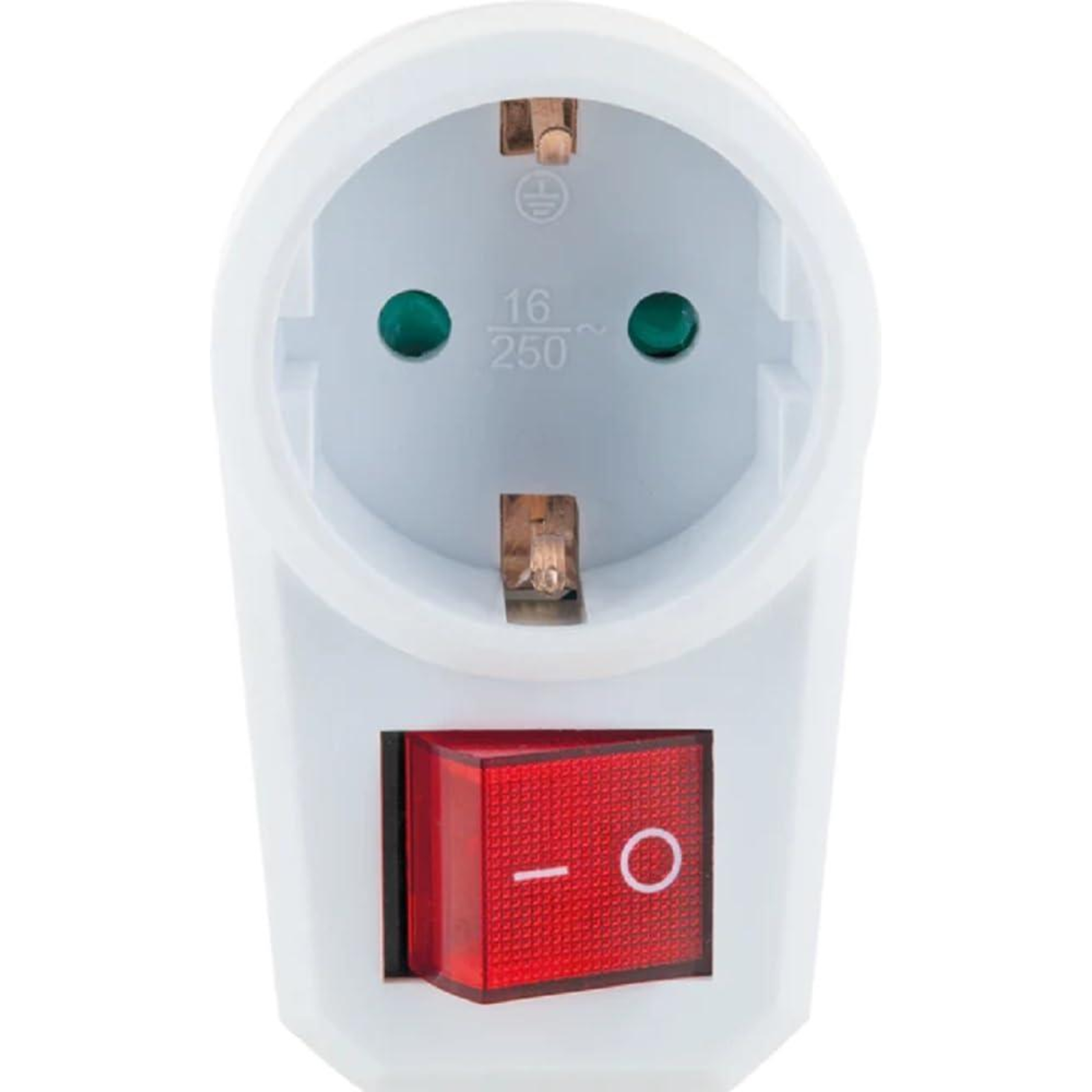 Schwaiger Socket 1xSchuko with Switch White