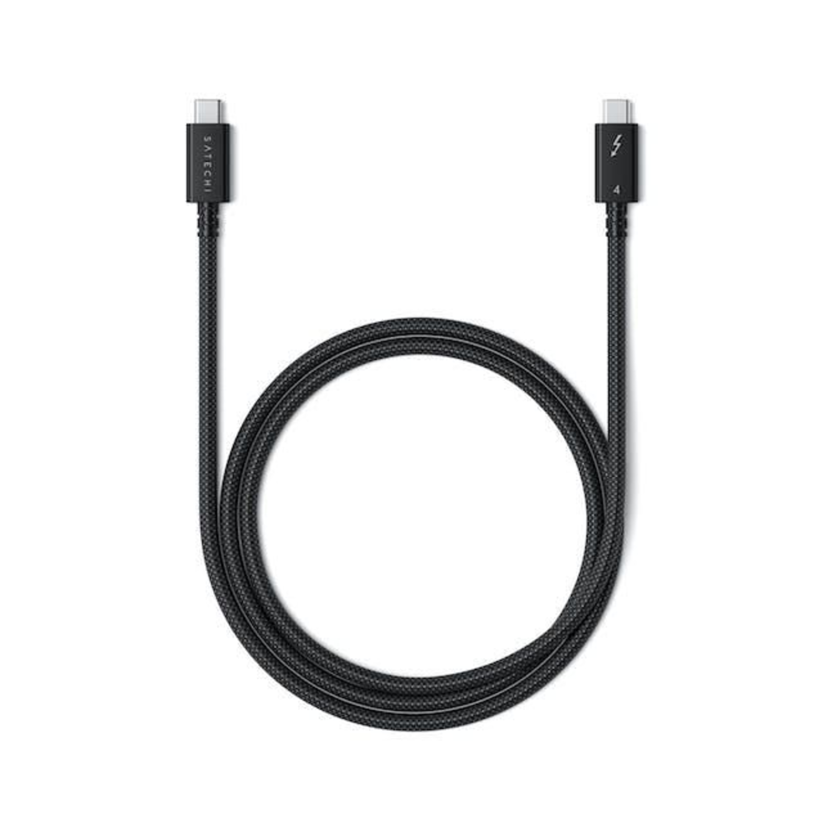 Satechi Thunderbolt Cable Thunderbolt 4 USB-C 1.00 M Black Silver ST-YTB100K