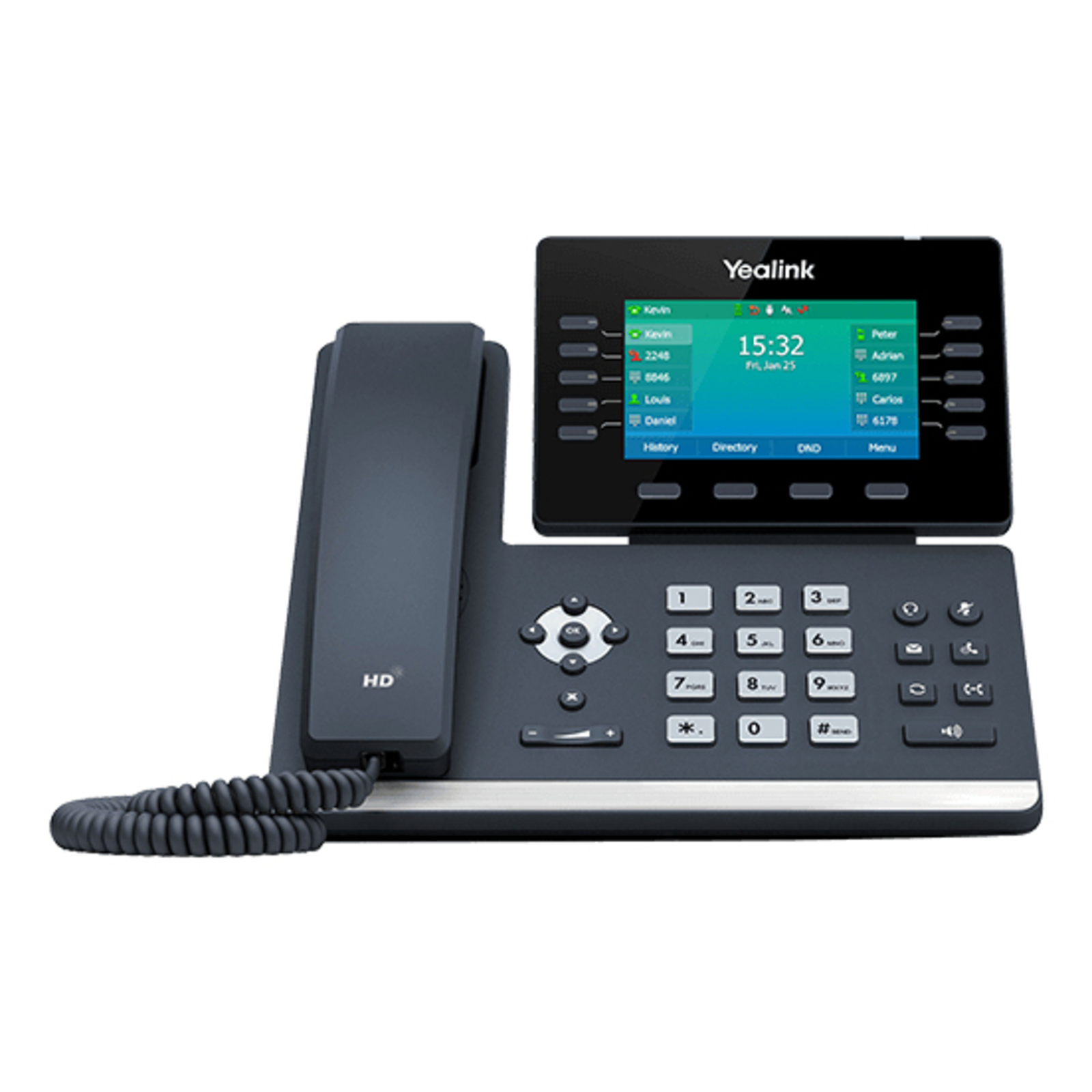Yealink SIP-T54W VoIP Phone with Bluetooth Interface with Caller ID IEEE 802.11abgnac Wi-Fi