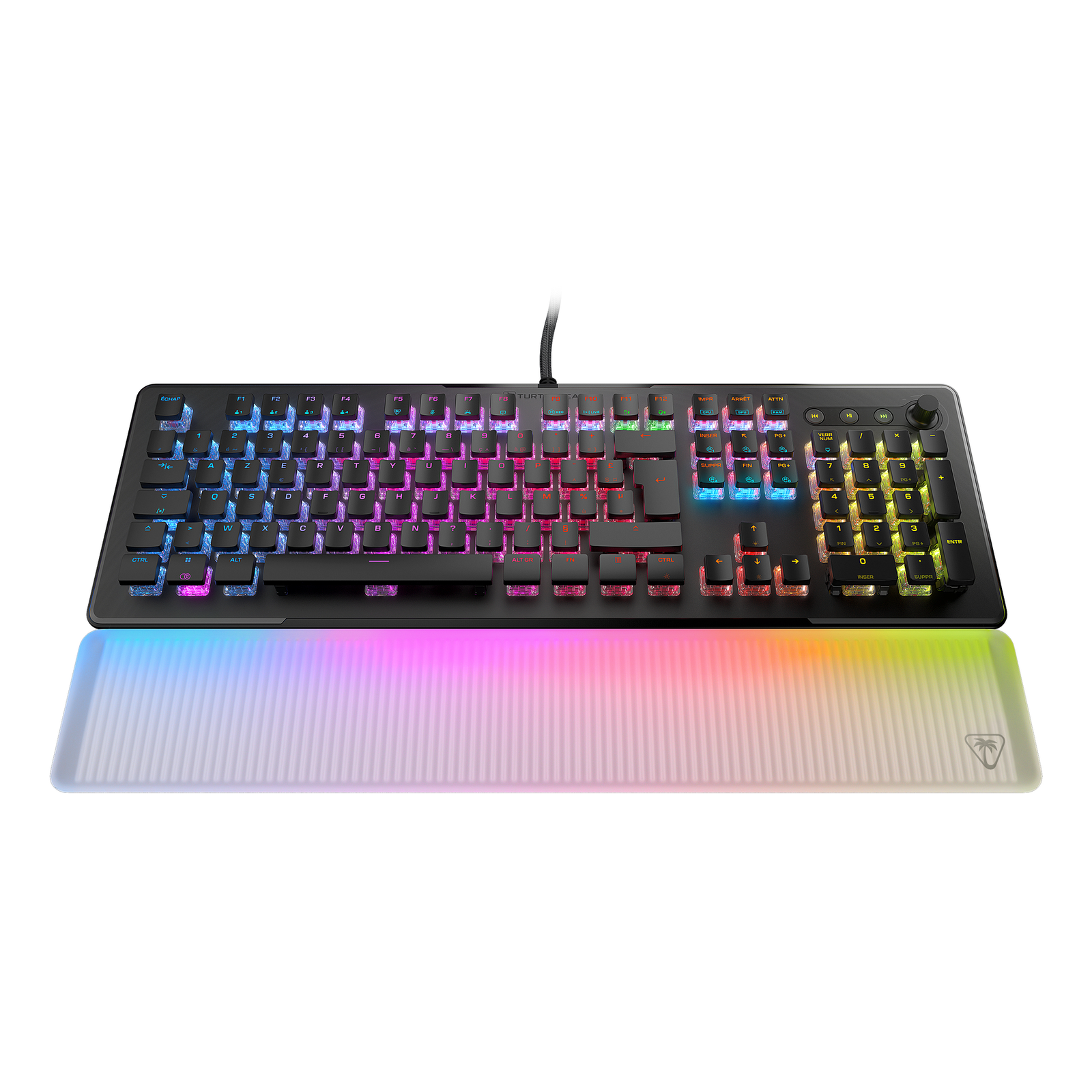Turtle Beach Vulcan II Max Gaming Keyboard Gaming Keyboard with Linear Switches DE Layout QWERTZ