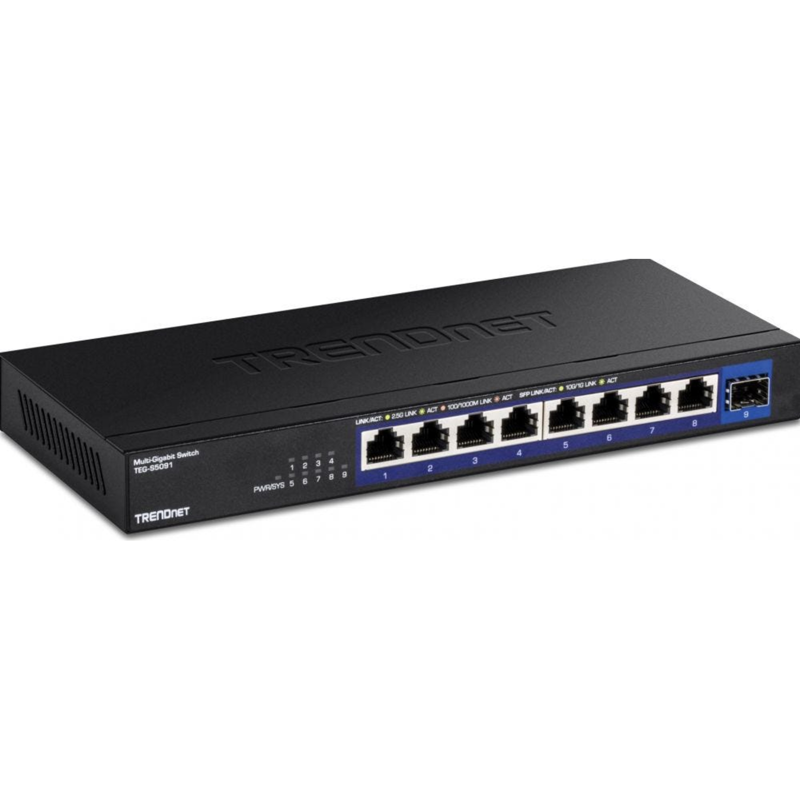 TRENDnet 9-Port 2.5G Unmanaged Switch with 10G SFP+ Port