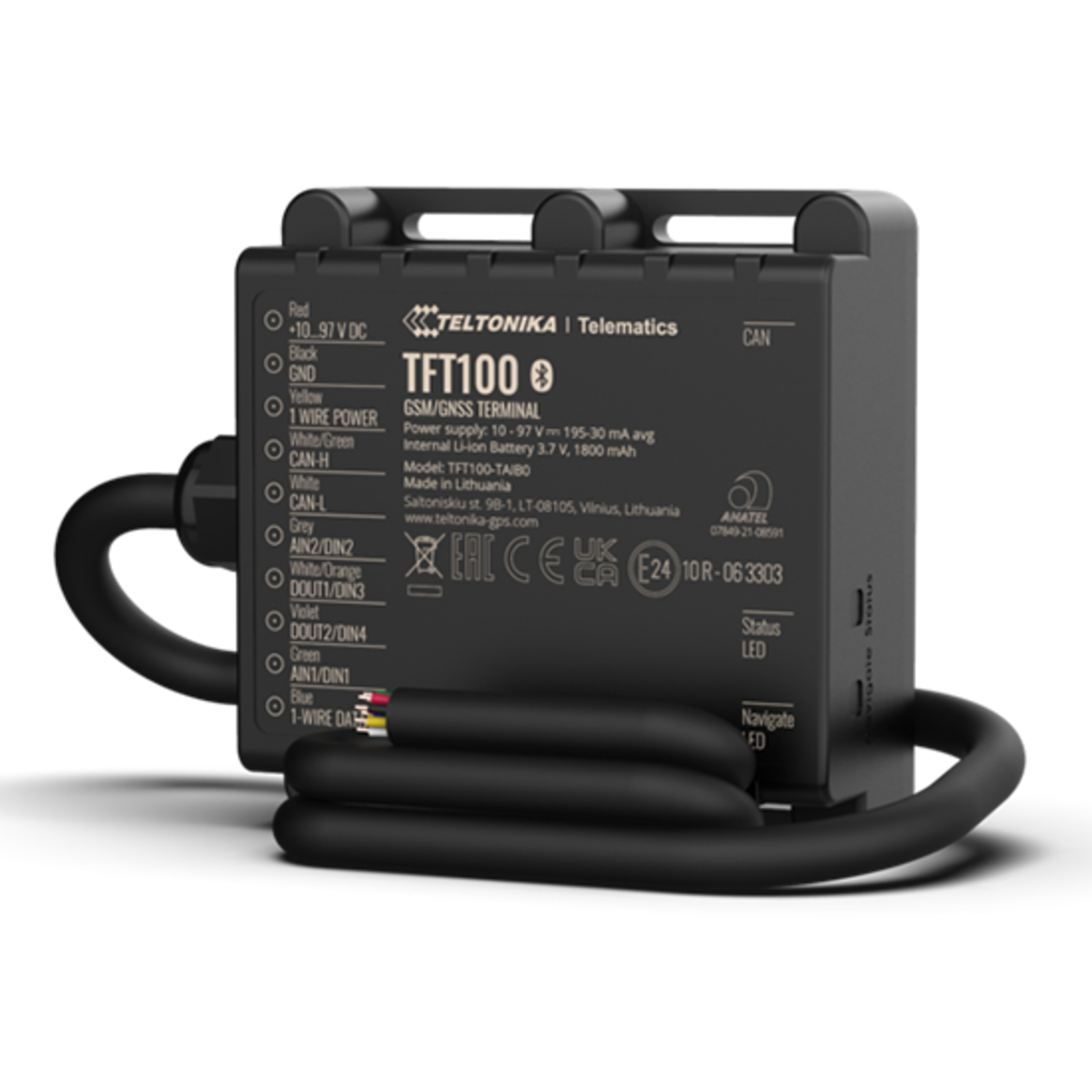 Teltonika TFT100 GPS/GLONASS/GALILEO/BeiDou/QZSS Tracking Device
