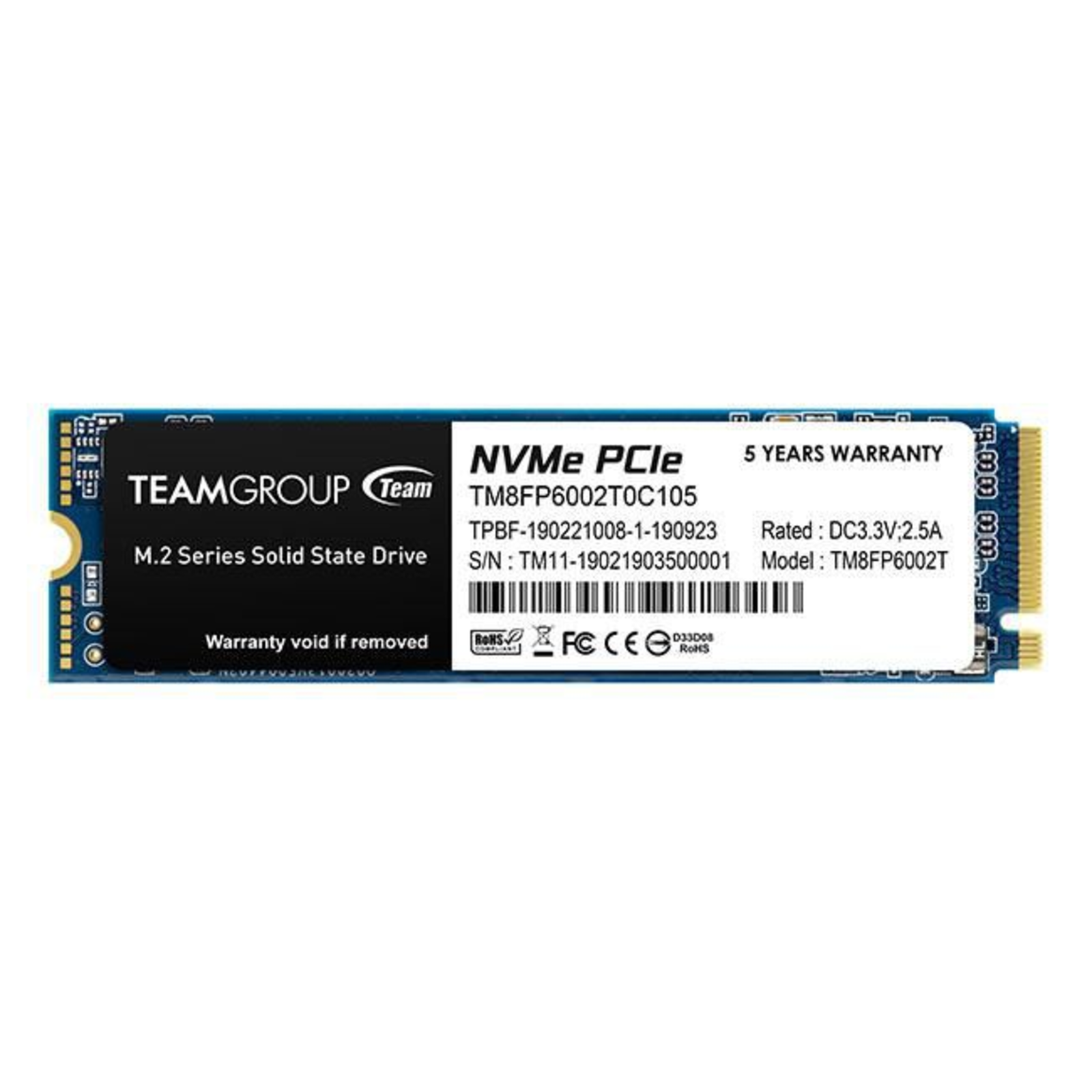 TEAMGROUP SSD MP33 2TB M.2 PCI Express 3.0 X4 (NVMe)