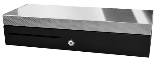 FLIP LID CASH DRAWER SS FRONT - BLACK 460X170X100 RJ11 CABLE