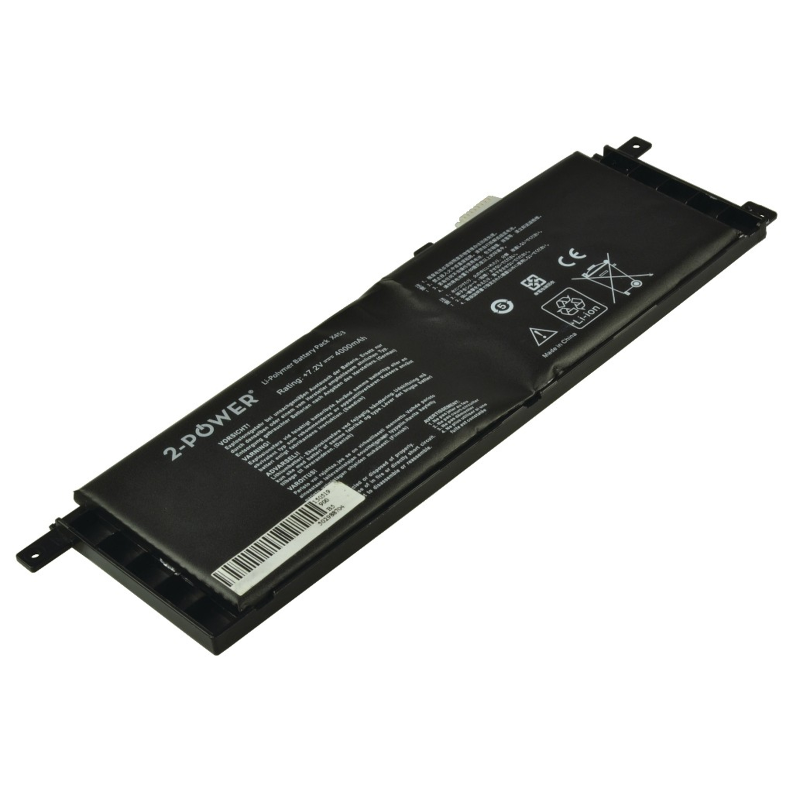 2-POWER Main Battery Pack 7.6V 4150mAh Asus X453