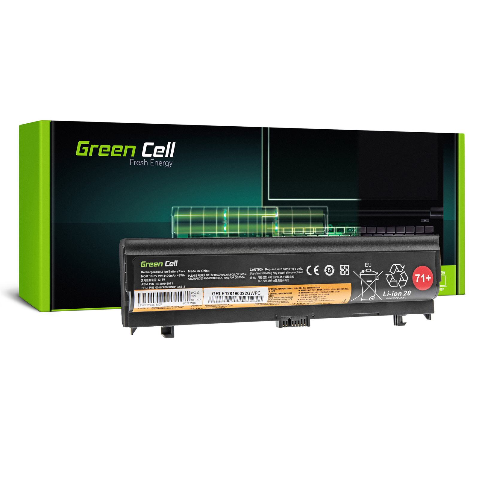 Greencell Laptop Battery for Lenovo ThinkPad L560 L570 11.1V 4400mAh