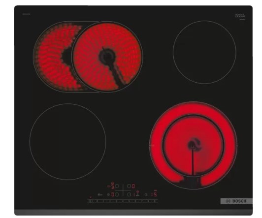 Bosch Serie 6 PKN631FP2E Black Built-in Ceramic hob 4 zone(s)