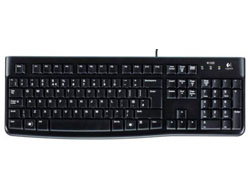 KEYBOARD K120 GERMAN LAYOUT - USB BLACK SILENT