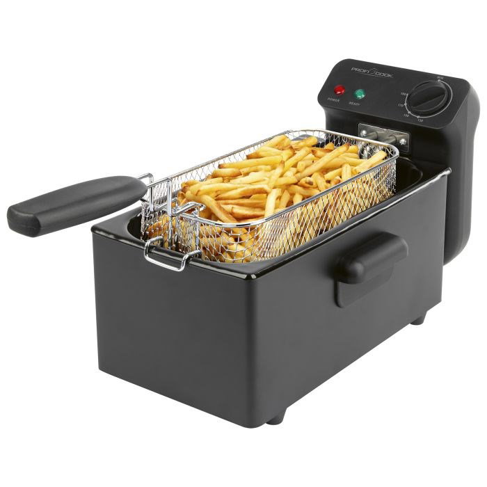 ProfiCook PC-FR 1325 Single 3 L Stand-alone 2000 W Deep fryer Black