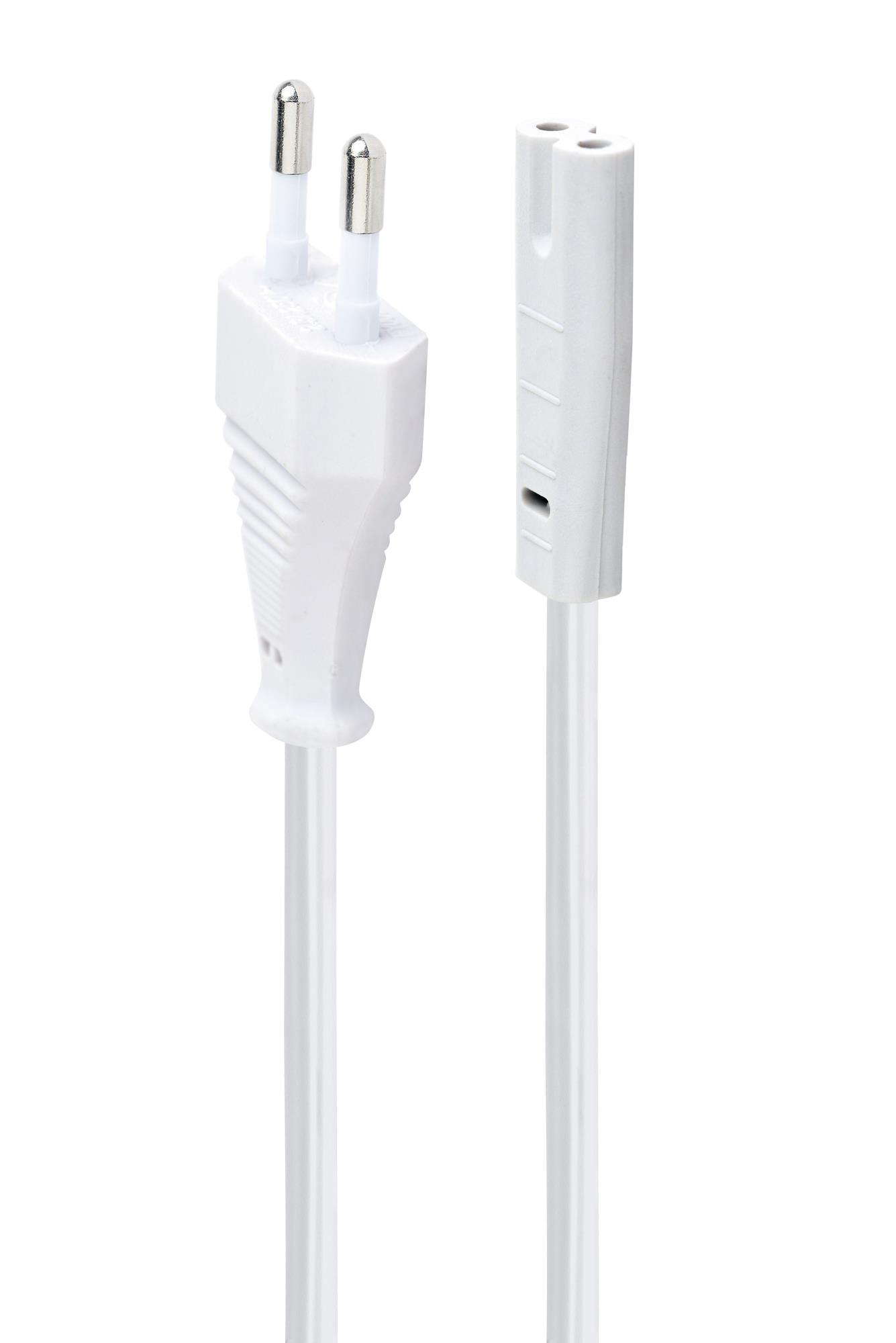 CABLE POWER EU 1.8M/WHITE PC-184/2-W GEMBIRD