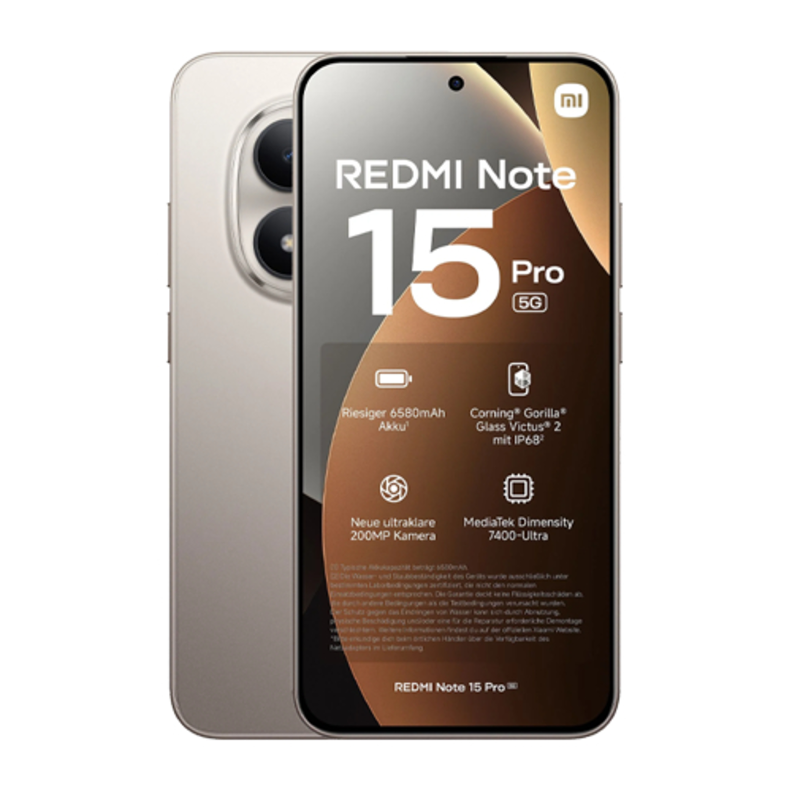 Xiaomi Redmi Note 15 Pro 256GB Mobile Phone Titanium Colour HyperOS 8 GB