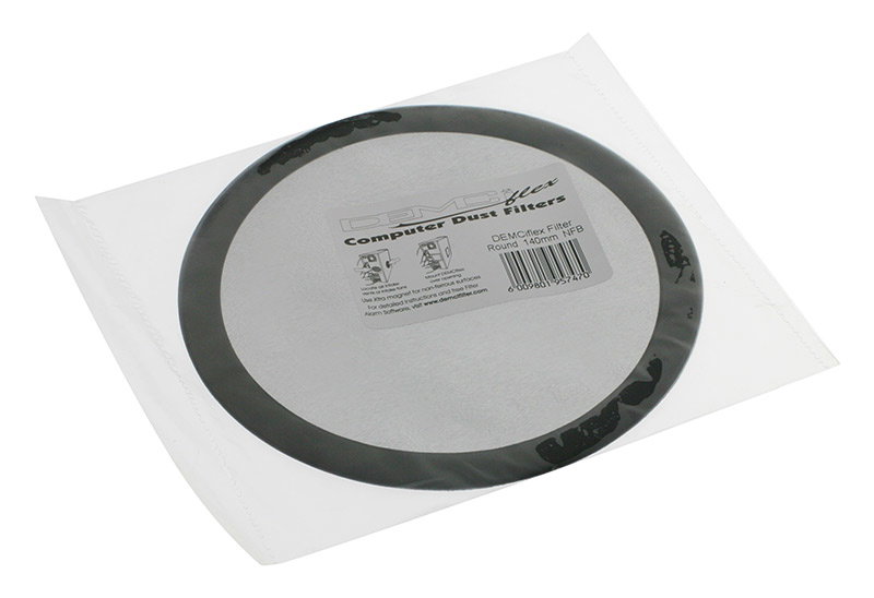 DEMCiflex Staubfilter 140mm, rund - black/black