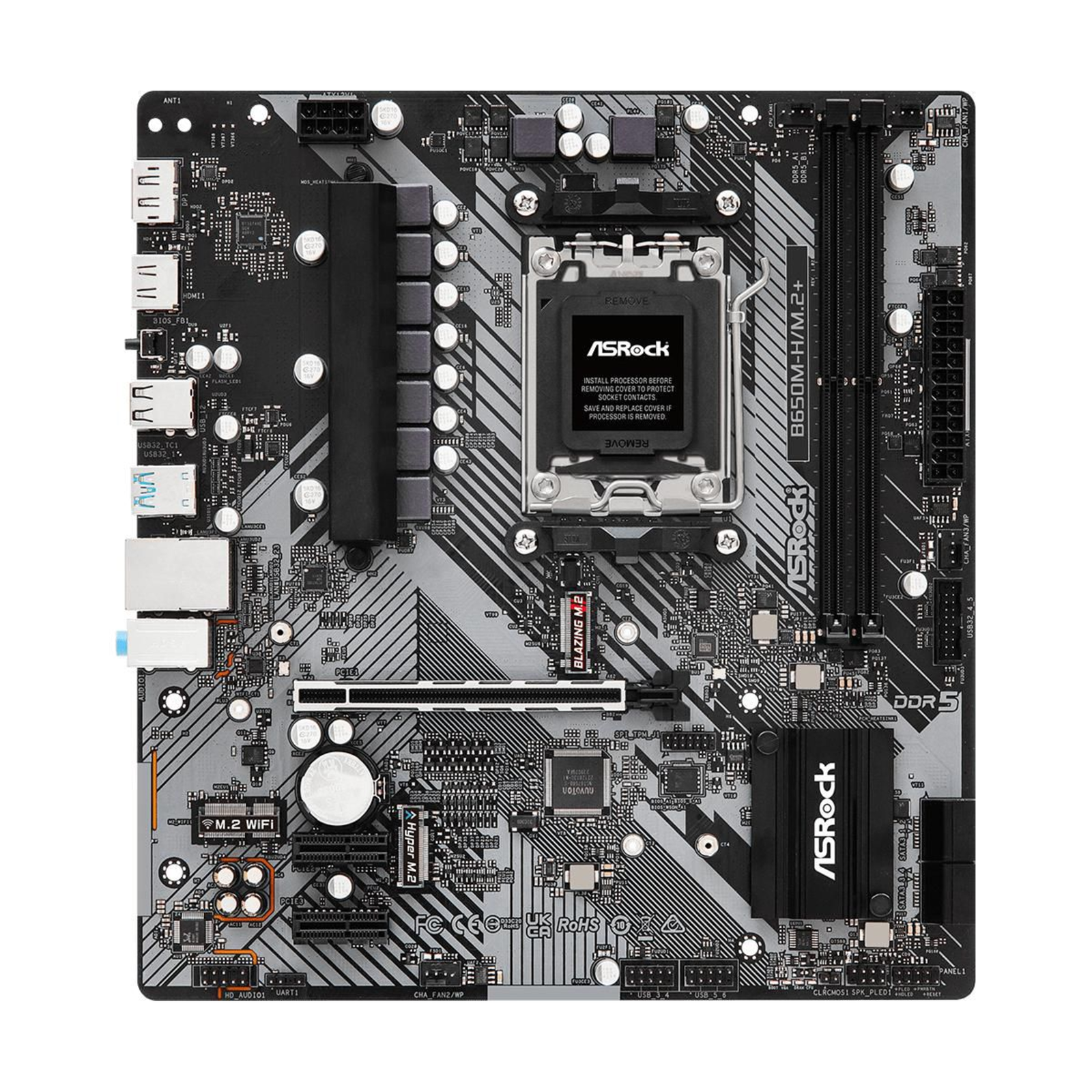 ASRock B650M-H M.2+ Micro-ATX Socket AM5 AMD B650