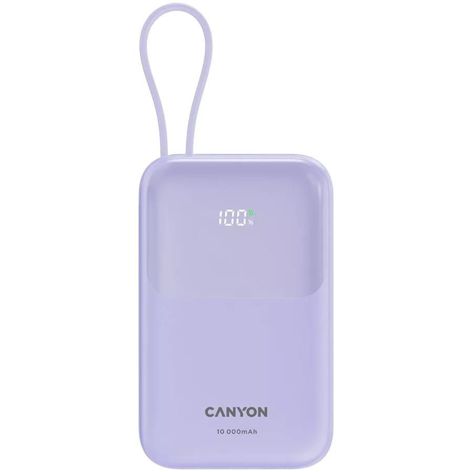 Canyon OnPower 101 Powerbank 10.000 MAh Dig. Disp. in USB-C Out USB-A QC 3.0/USB-C
