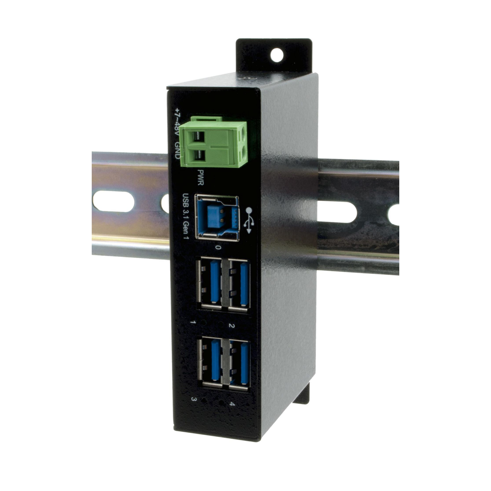 Exsys EX-1504HMS USB 3.2 Gen 1 3.1 Gen 1 Type-B USB 3.2 Gen 1 3.1 Gen 1 Type-A 5000 Mbits