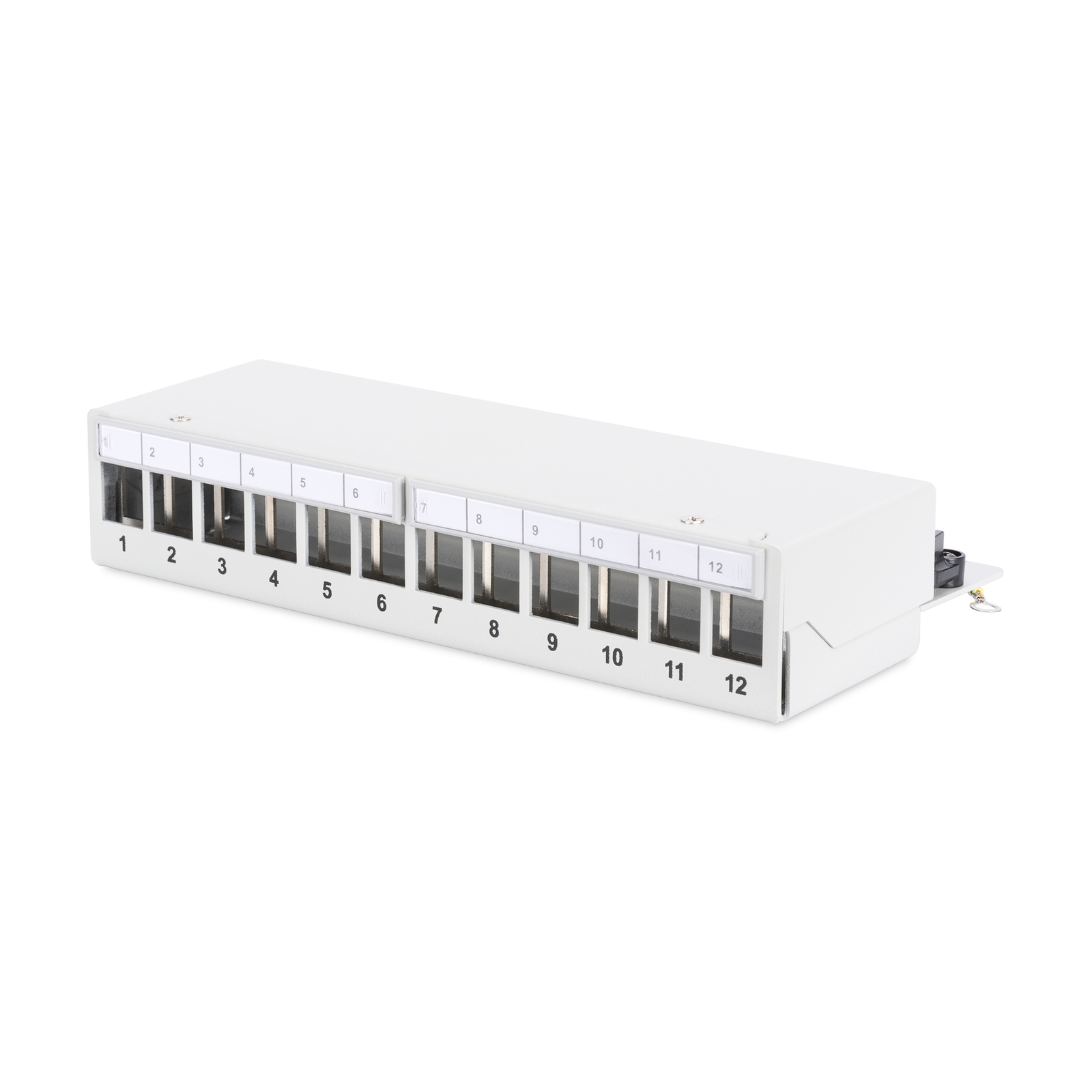 DIGITUS Patchpanel 1U 12-Port Modular Desktop Gray