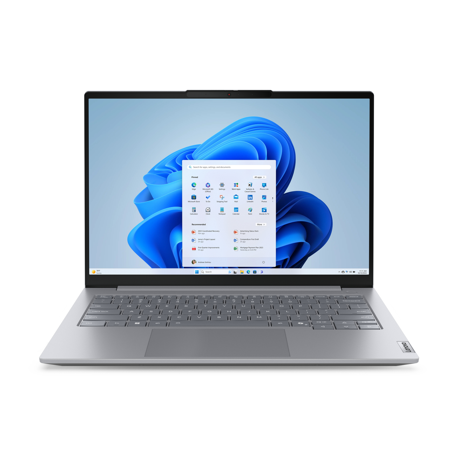 Lenovo CPU Intel Core Ultra 5 225U 12MB + NPU RAM 32GB DDR5 5600 Mh Z 1x512GB SSD M.2 2242 NVMe