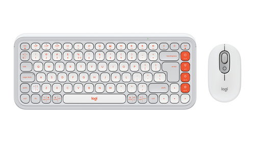 POP ICON COMBO MOUSE AND KB - OFF WHITE - US INTL - INTNL-973