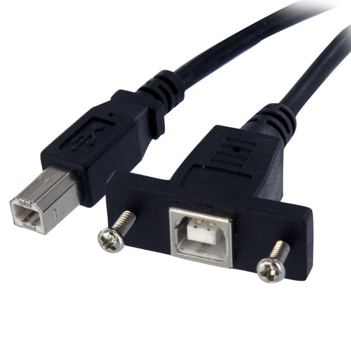 1FT USB 2.0 PANEL MOUNT CABLE - .