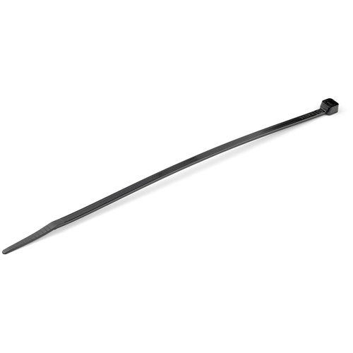 100 PACK 8 CABLE TIES -BLACK - NYLON ZIP TIE WRAPS UL TAA