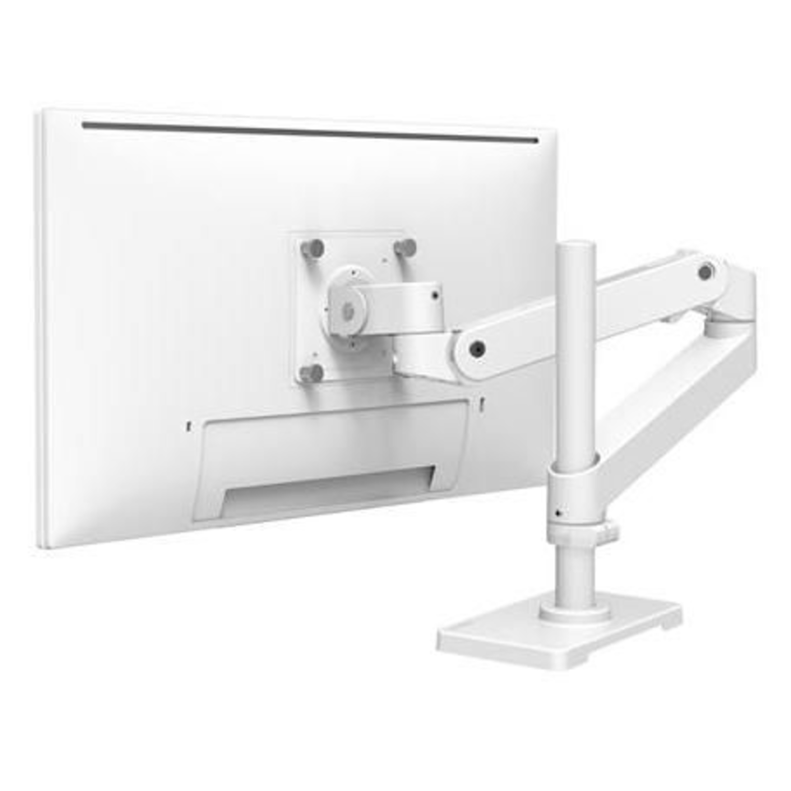 ERGOTRON LX Pro Desk Monitor Arm Tall Pole Standing Arm Monitor Higher Gain Bar White